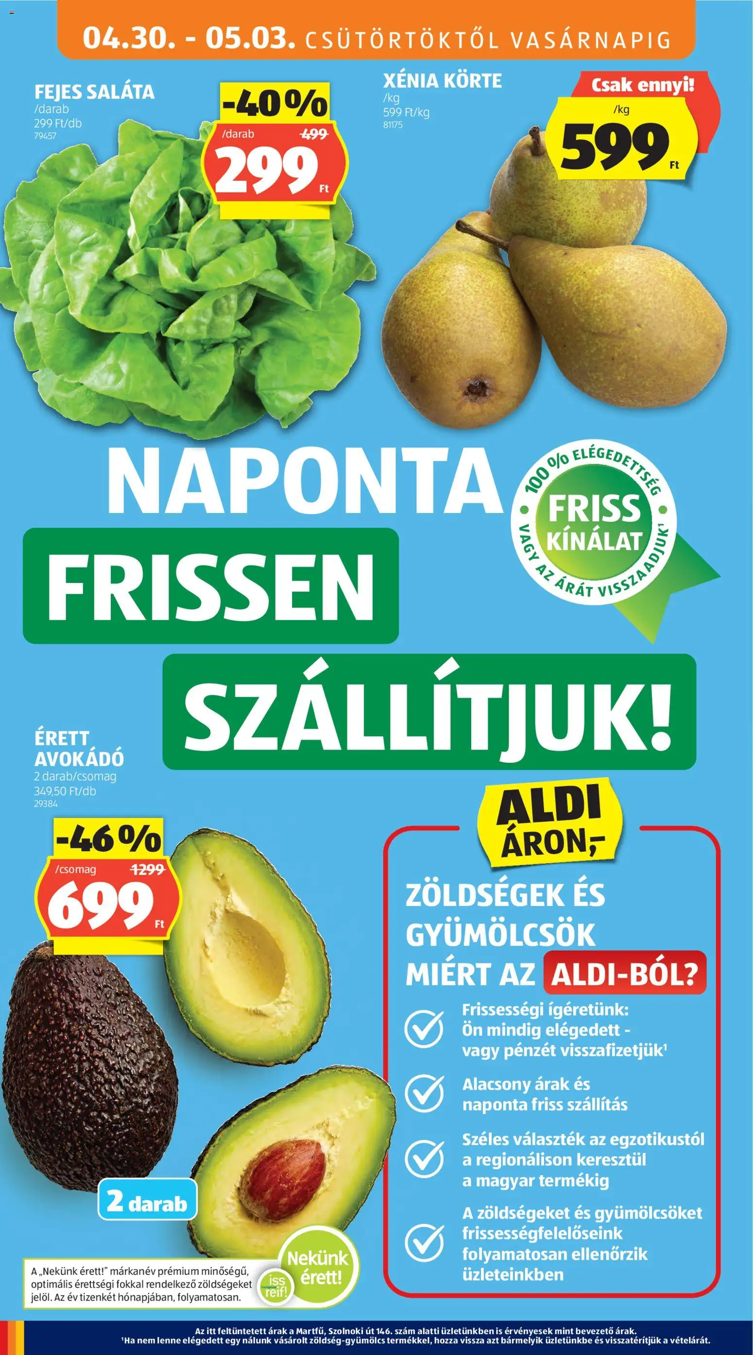 Aldi akciós újság ⚡ 2026.04.30.-tól/től ⚡ Szórólap | Magyarország