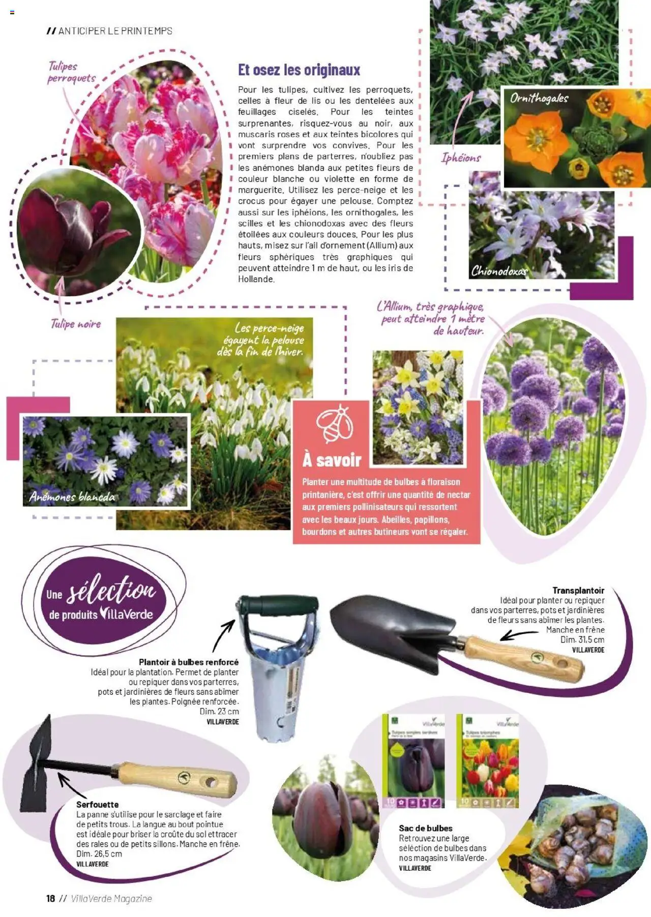 {H1} | Page: 18 | Produits: Sac, Mètre, Tulipes, Magazine