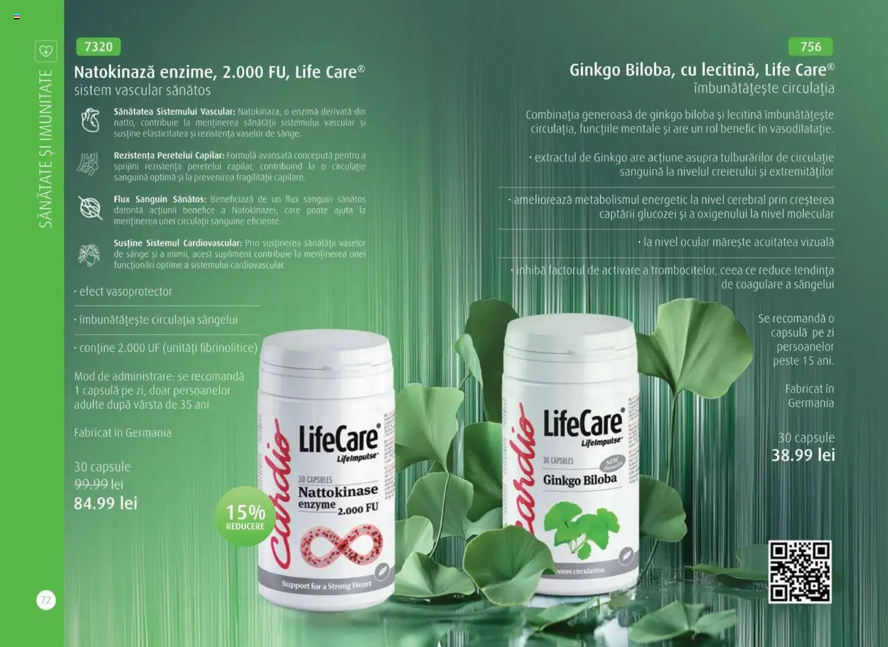 Life Care catalog - Aprilie/Octombrie – valabil de la 01.04.2025 | Pagină: 74 | Produse: Pește