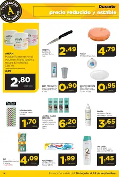 Alimerka folleto │ válido desde el 28.07.2025 | Página: 16 | Productos: Gel de baño, Τυρόπιτα, Vasos, Baño