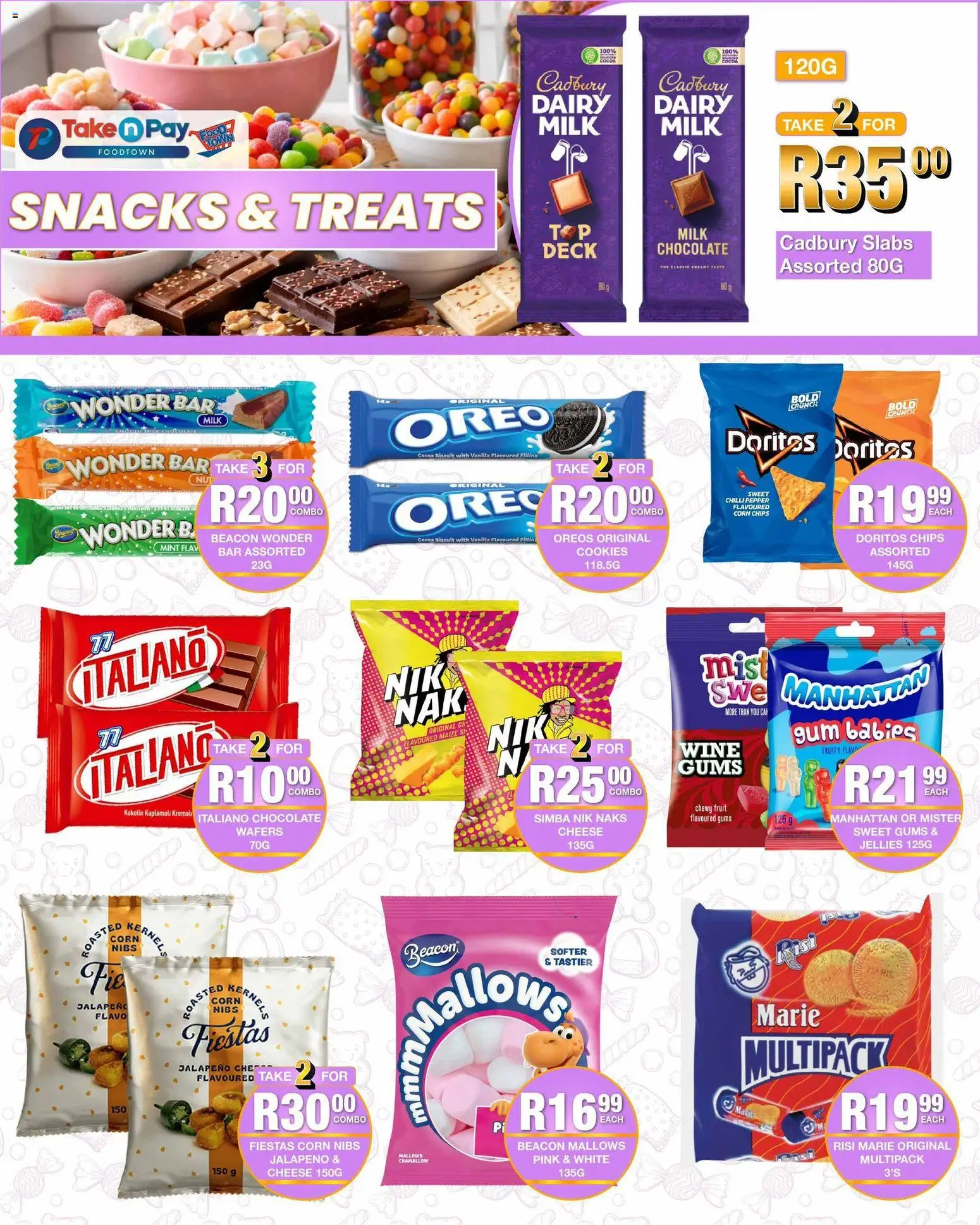 New Take n Pay catalogue – valid from 20.04.2026 | Page: 7 | Products: Milk, Chocolate, Snacks, Chilli