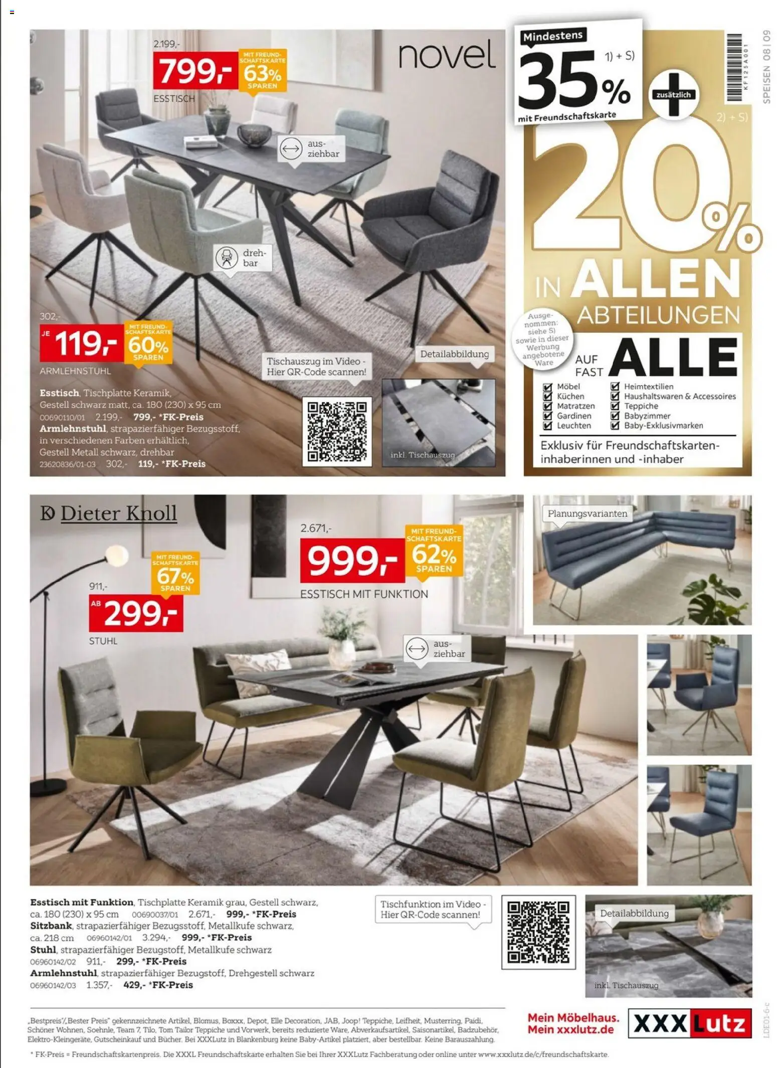 XXXL Lutz - Jubiläum – gültig ab 04.01.2026 | Seite: 13 | Produkte: Esstisch, Stuhl, Kuchen, Video