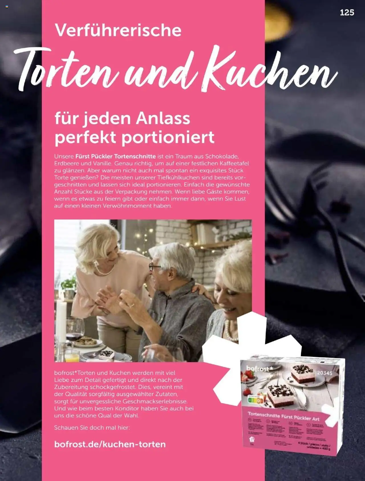 Bofrost Katalog – gültig ab 07.09.2025 | Seite: 125 | Produkte: Kuchen