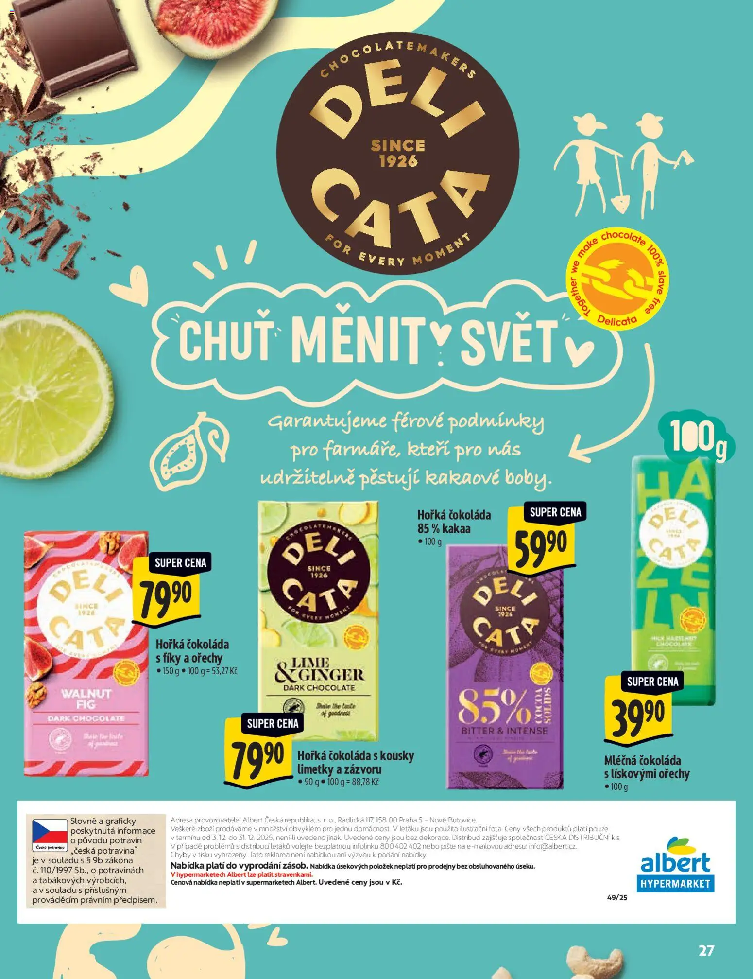 Albert katalog - Hypermarket - Delikatesy od 03.12.2025 | Strana: 27 | Produkty: Šaty, Ořechy, Limetky, Horká čokoláda