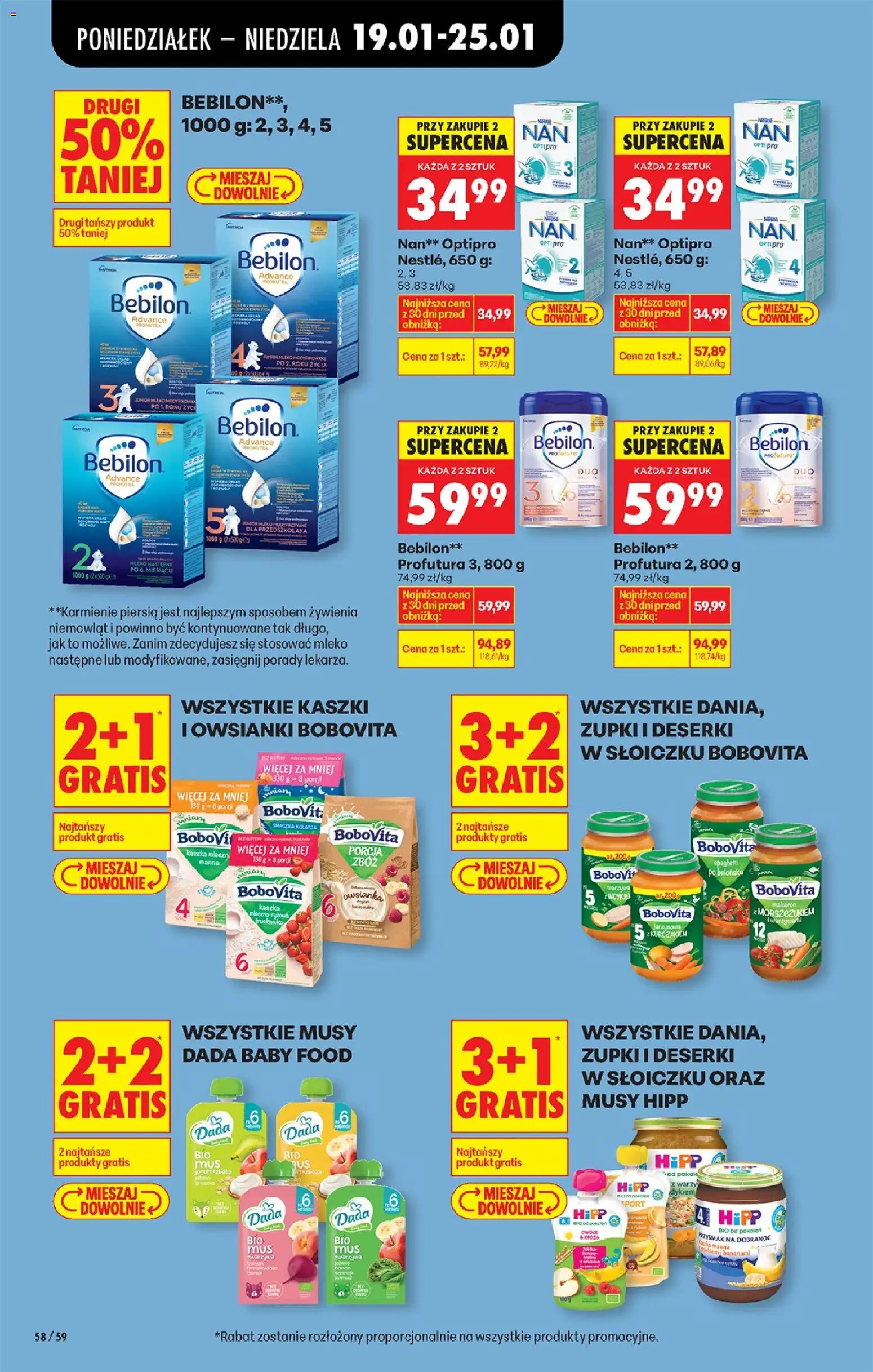 Biedronka gazetka od 19.01.2026 | Strona: 72 | Produkty: Mleko, Banan, Warzywa, Owoce