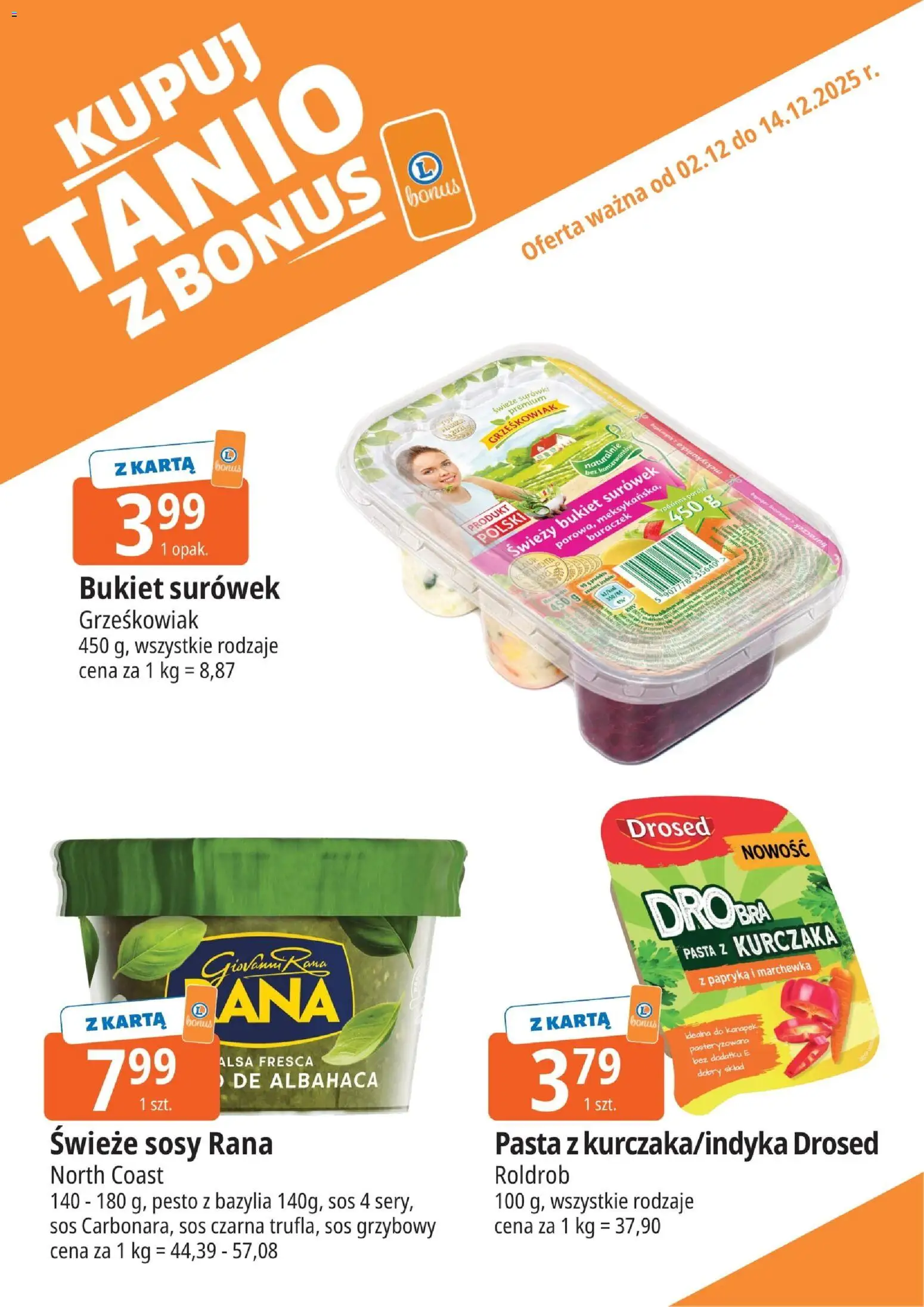 E.Leclerc Gazetka - Radom kupony dodatkowe od 02.12.2025 | Strona: 11 | Produkty: Pesto, Papryka, Marchewka, Sos