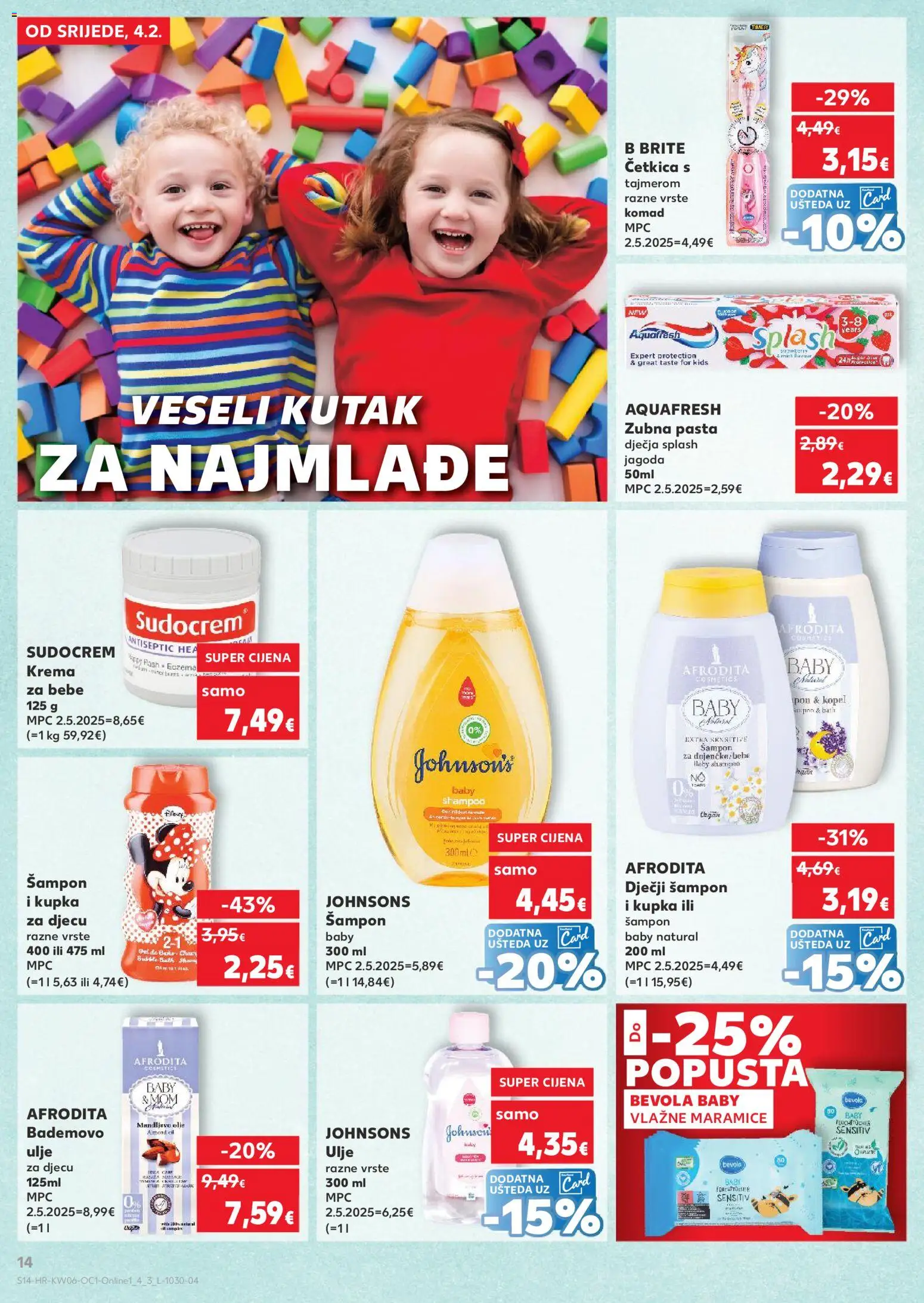 Kaufland HR akciós ujság - amely érvényes a következő dátumtól: 04.02.2026 | Oldal: 14 | Termékek: Sampon