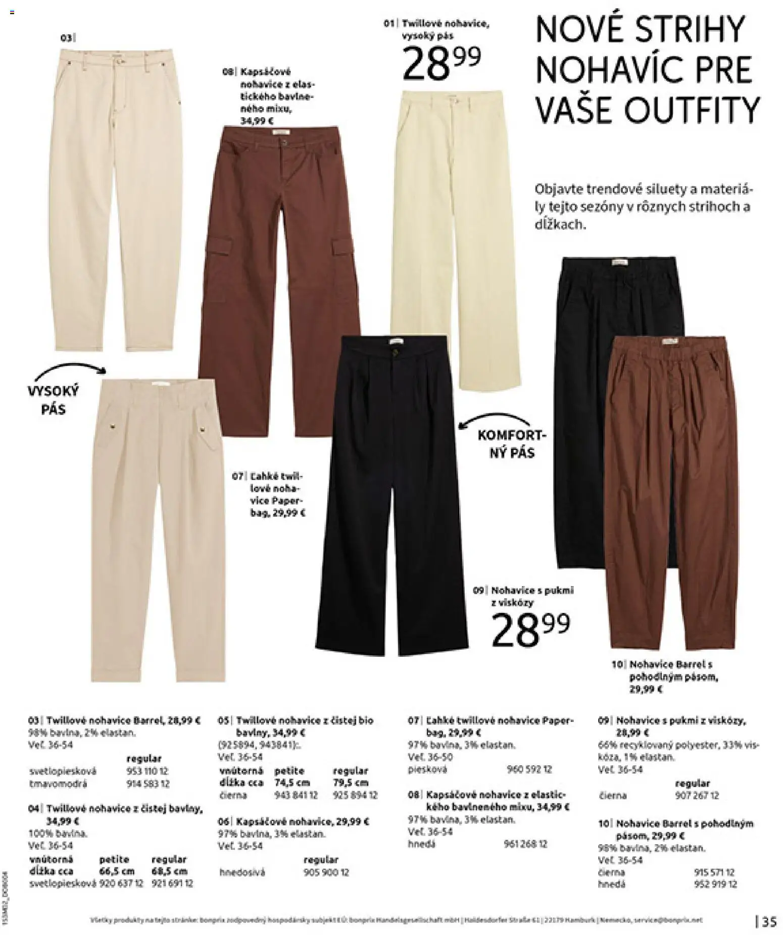Nové Bonprix akcie – leták je platný od 20.02.2026 | Strana: 37 | Produkty: Pás, Nohavice