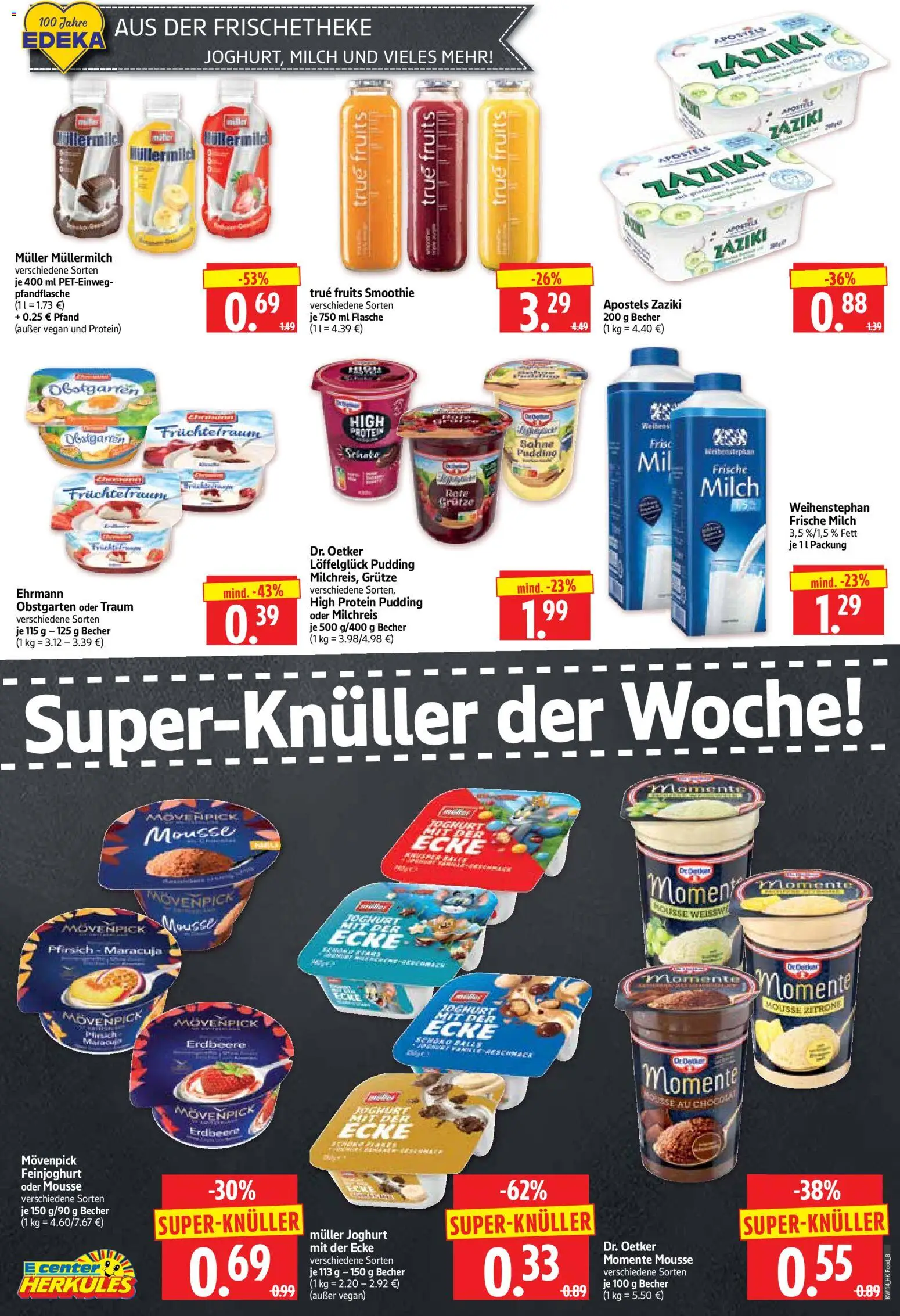HERKULES Prospekt 	 – gültig ab 30.03.2026 | Seite: 8 | Produkte: Milch, Joghurt, Zitrone, Pfirsich