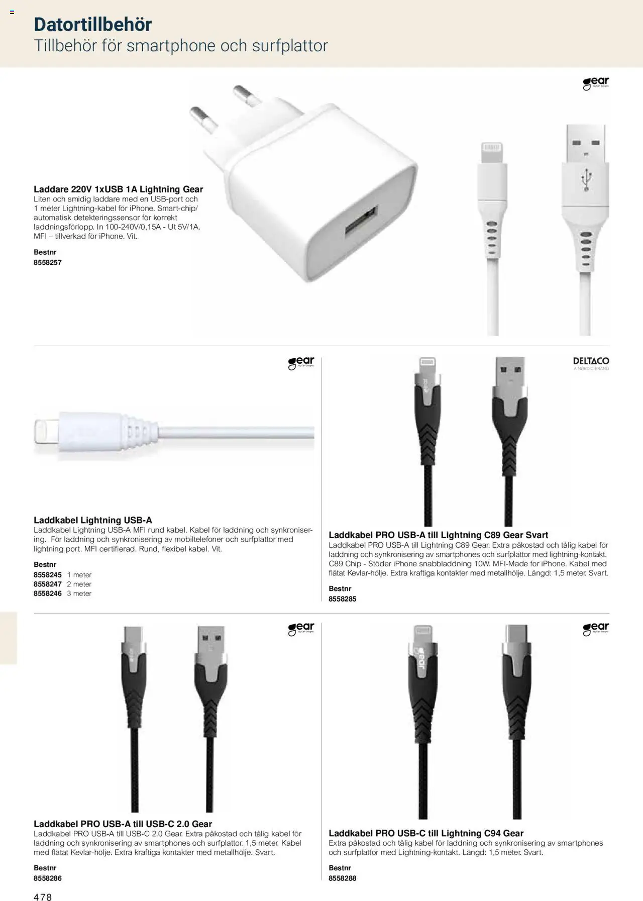 Office Depot reklamblad aktuell från 15.02.2024 | Sida: 480 | Produkter: Smartphone, Kabel, Laddare