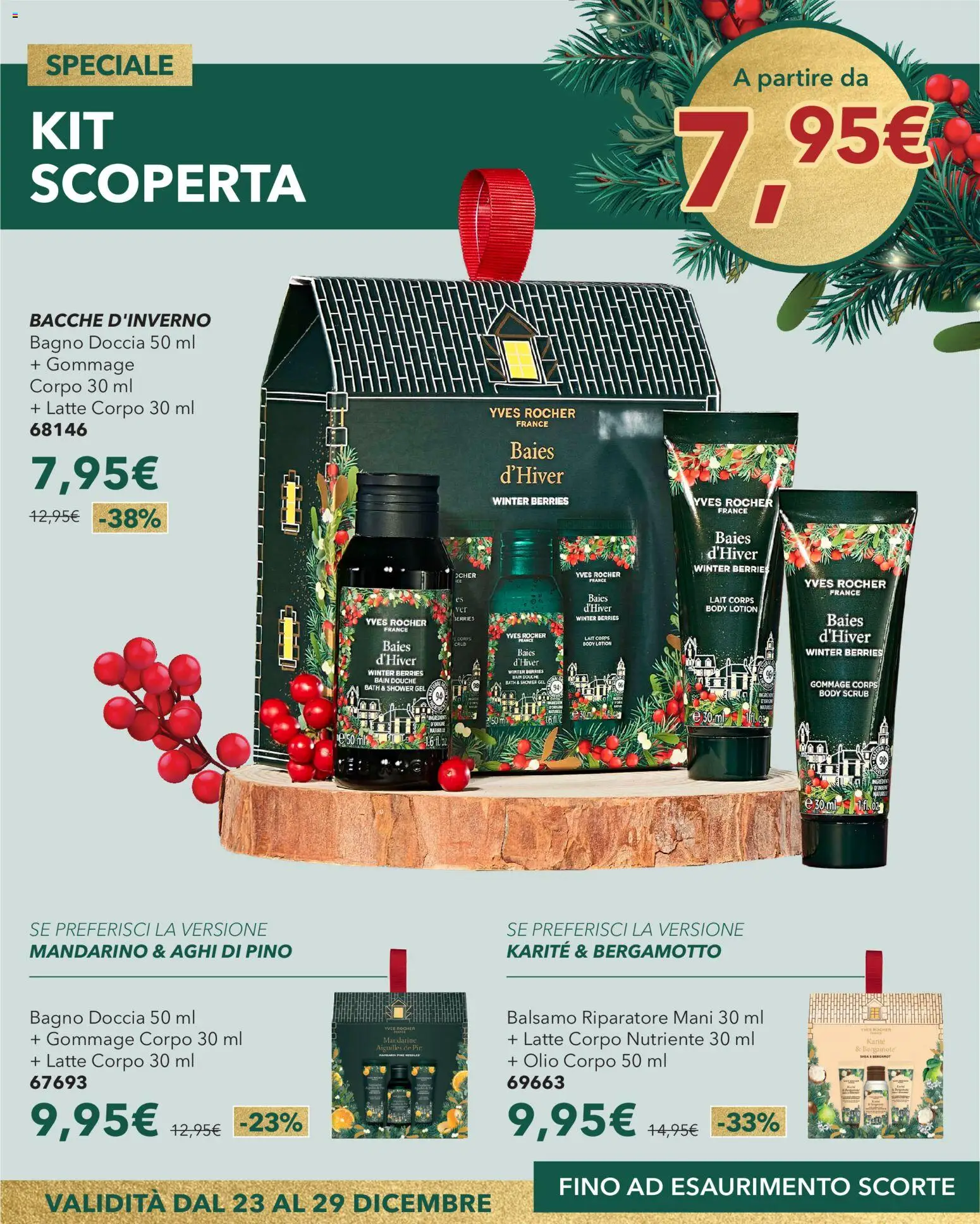 Volantino Yves Rocher del 23.12.2025 | Pagina: 8 | Prodotti: Olio corpo, Latte, Olio, Bagno