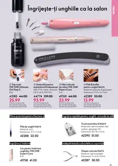 Ofertele Oriflame valabile de la 21.01.2026 | Pagină: 81 | Produse: Clește, Top, Machiaj, Ulei