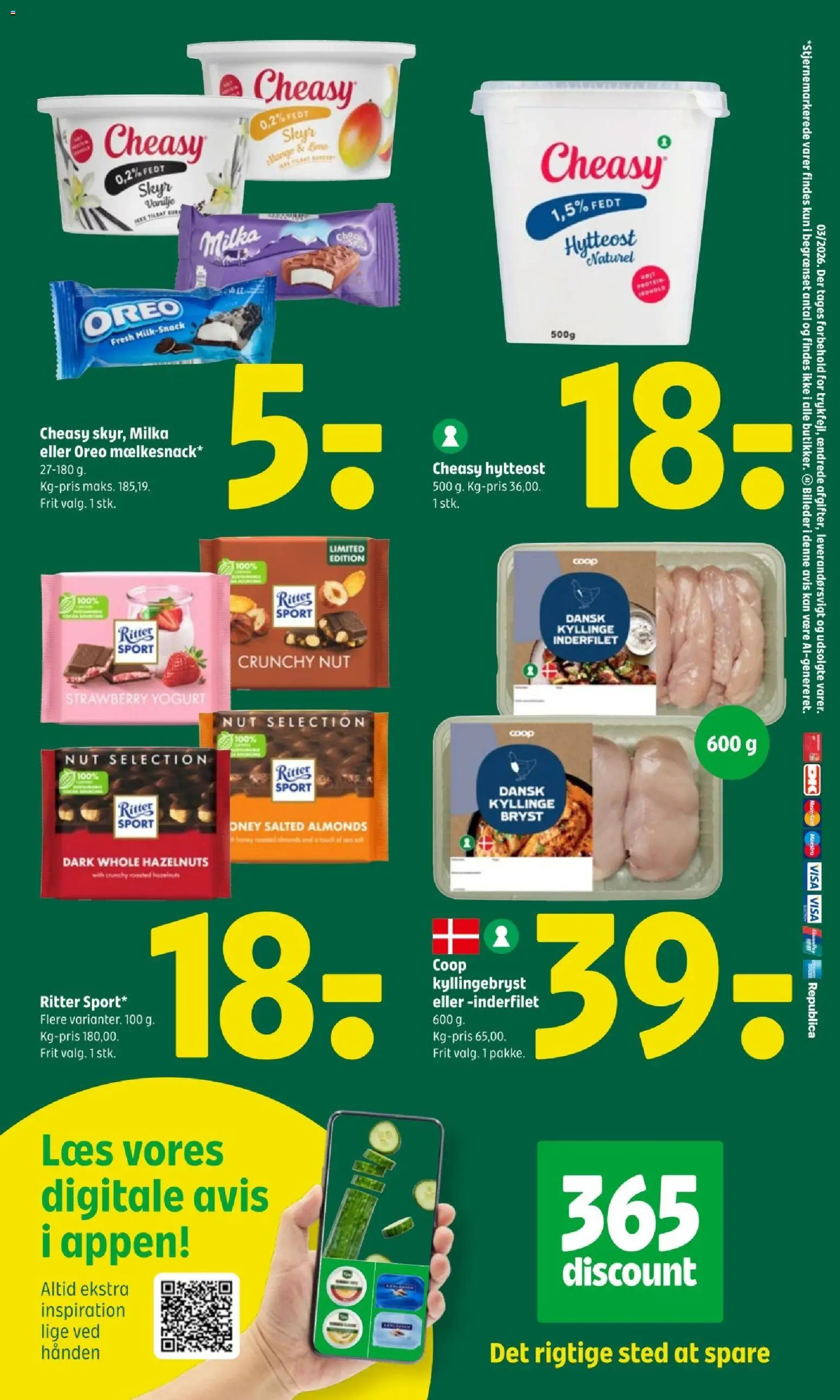 Coop 365 tilbudsavis – gyldig fra 15.01.2026 | Side: 5 | Produkter: Hytteost, Lime, Vanilje, Oreo