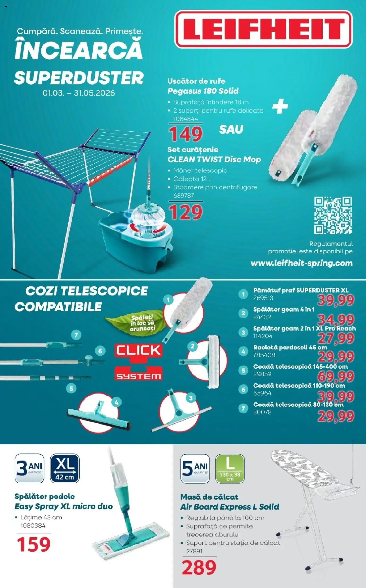 Noul catalog Selgros – valabil de la 03.04.2026 | Pagină: 24 | Produse: Disc, Uscător, Mop, Mâner