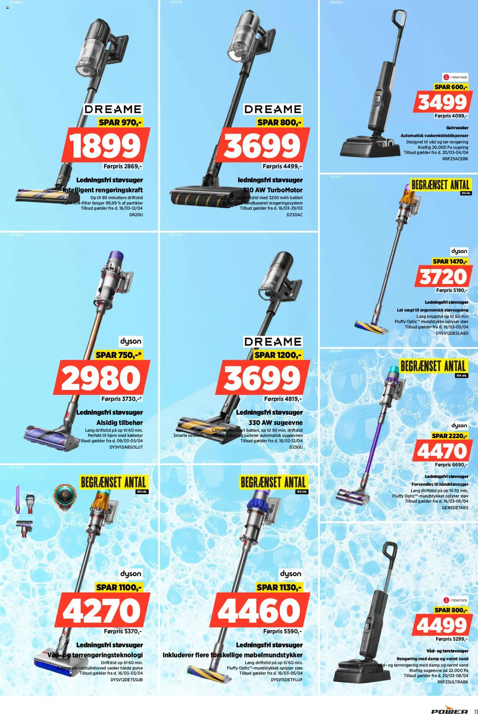 Power tilbudsavis – gyldig fra 01.04.2026 | Side: 11 | Produkter: Støvsuger, Batteri