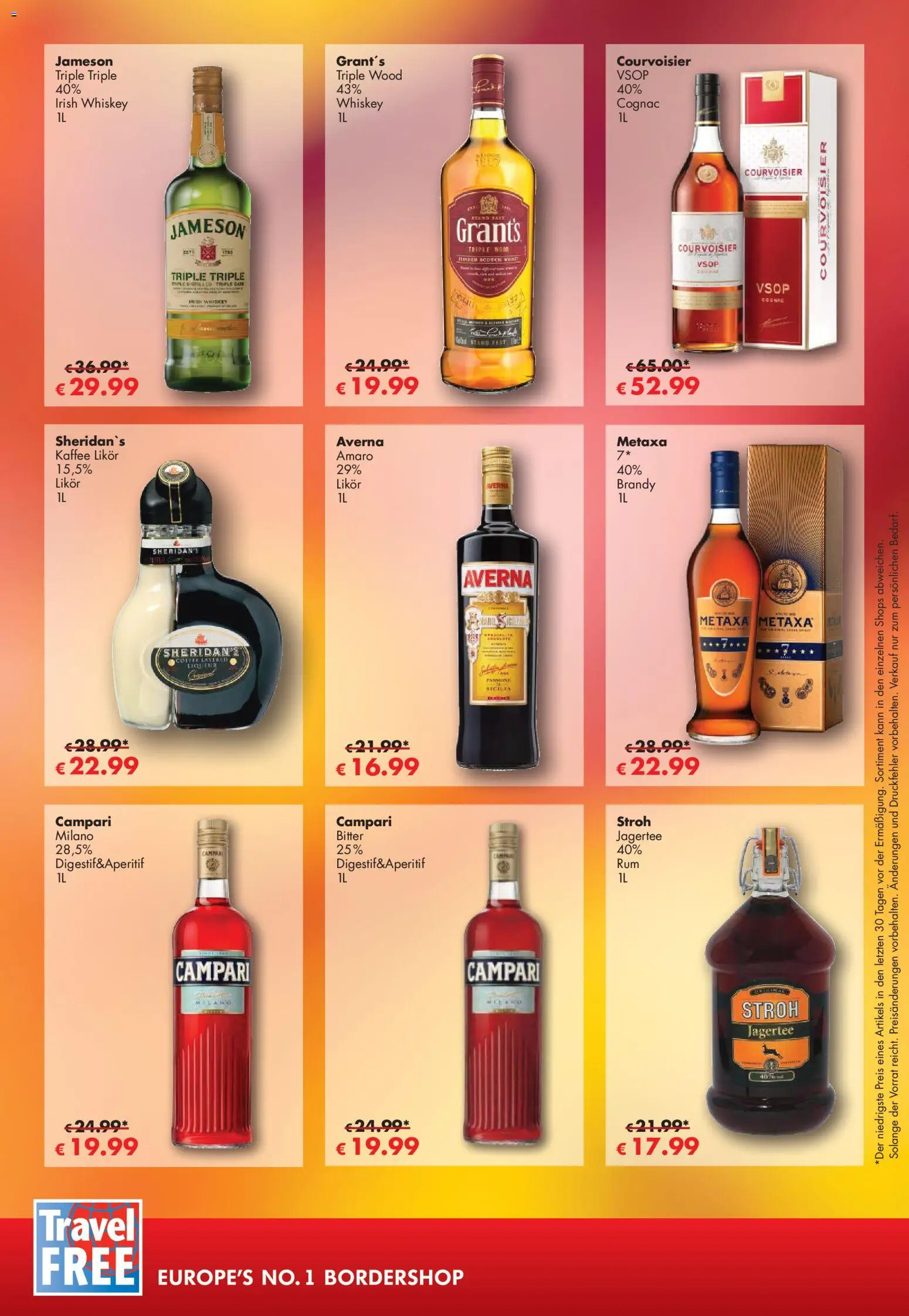 Travel Free Angebote – gültig ab 01.11.2025 | Seite: 7 | Produkte: Kaffee, Likör, Campari, Metaxa