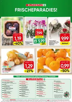 Eurospar Flugblatt ab 09.10.2025 gültig | Seite: 16 | Produkte: Obst, Bad