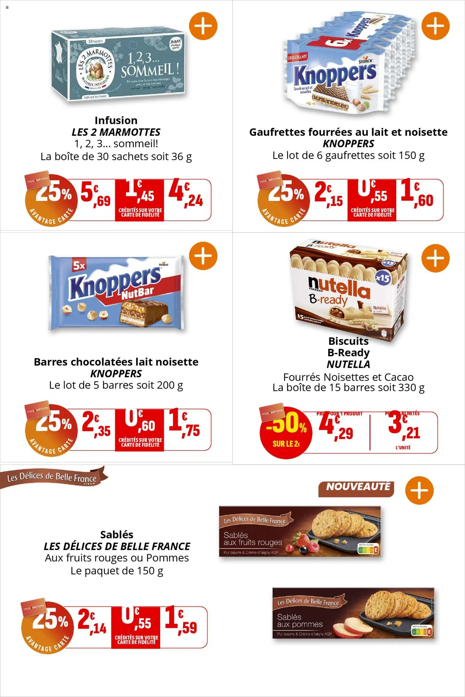 {H1} | Page: 18 | Produits: Noisette, Infusion, Beurre, Pommes