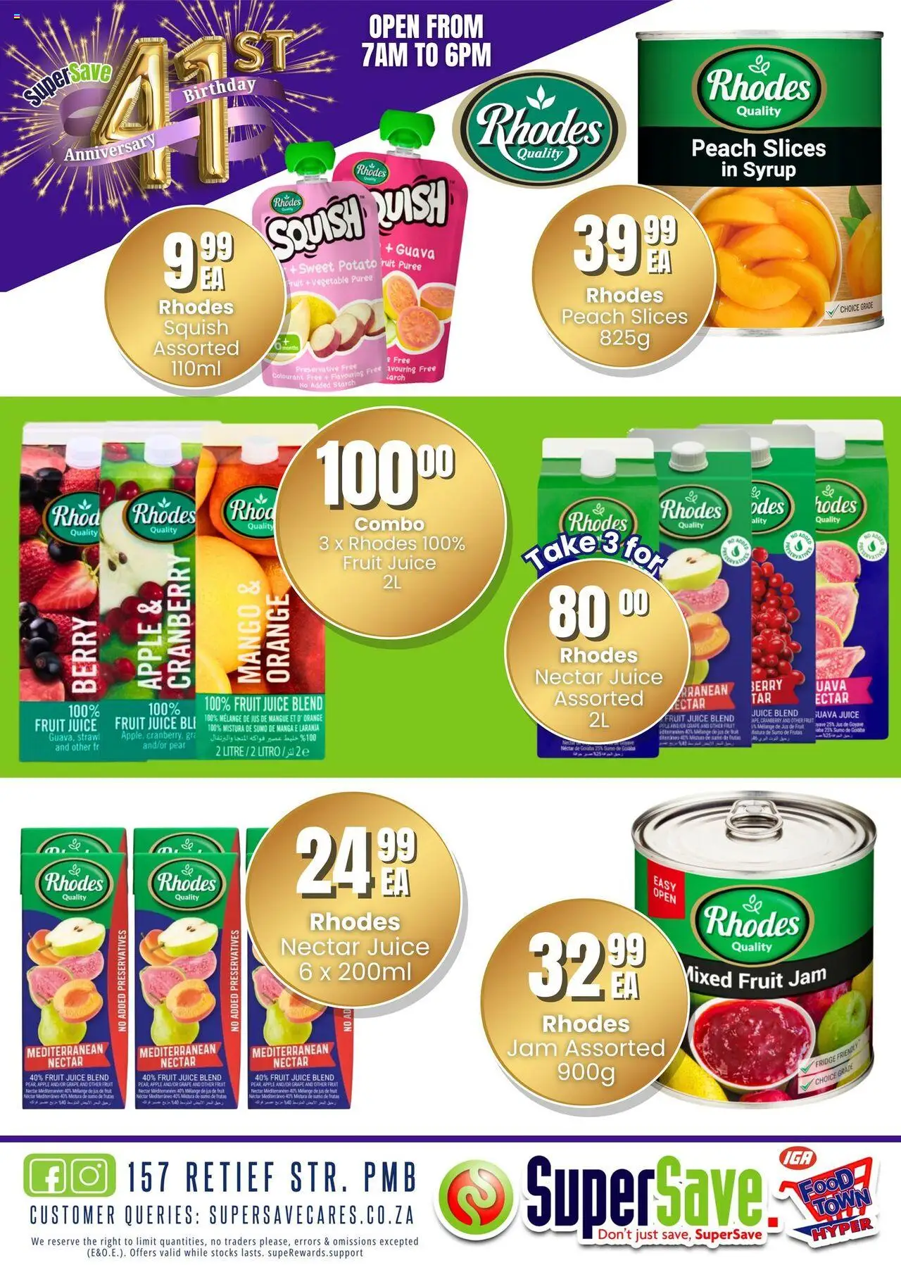 New Super Save catalogue – valid from 17.10.2025 | Page: 29 | Products: Jam, Juice, Mango, Peach