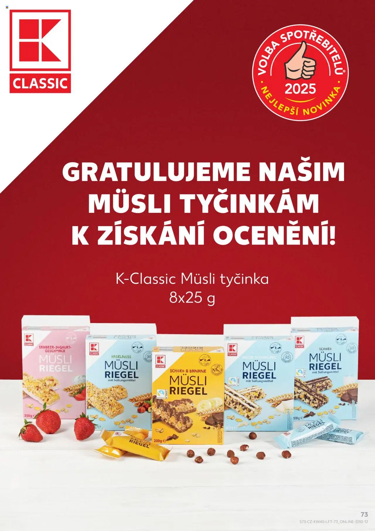 Kaufland leták od 01.10.2025 | Strana: 73 | Produkty: Müsli, Müsli tyčinka