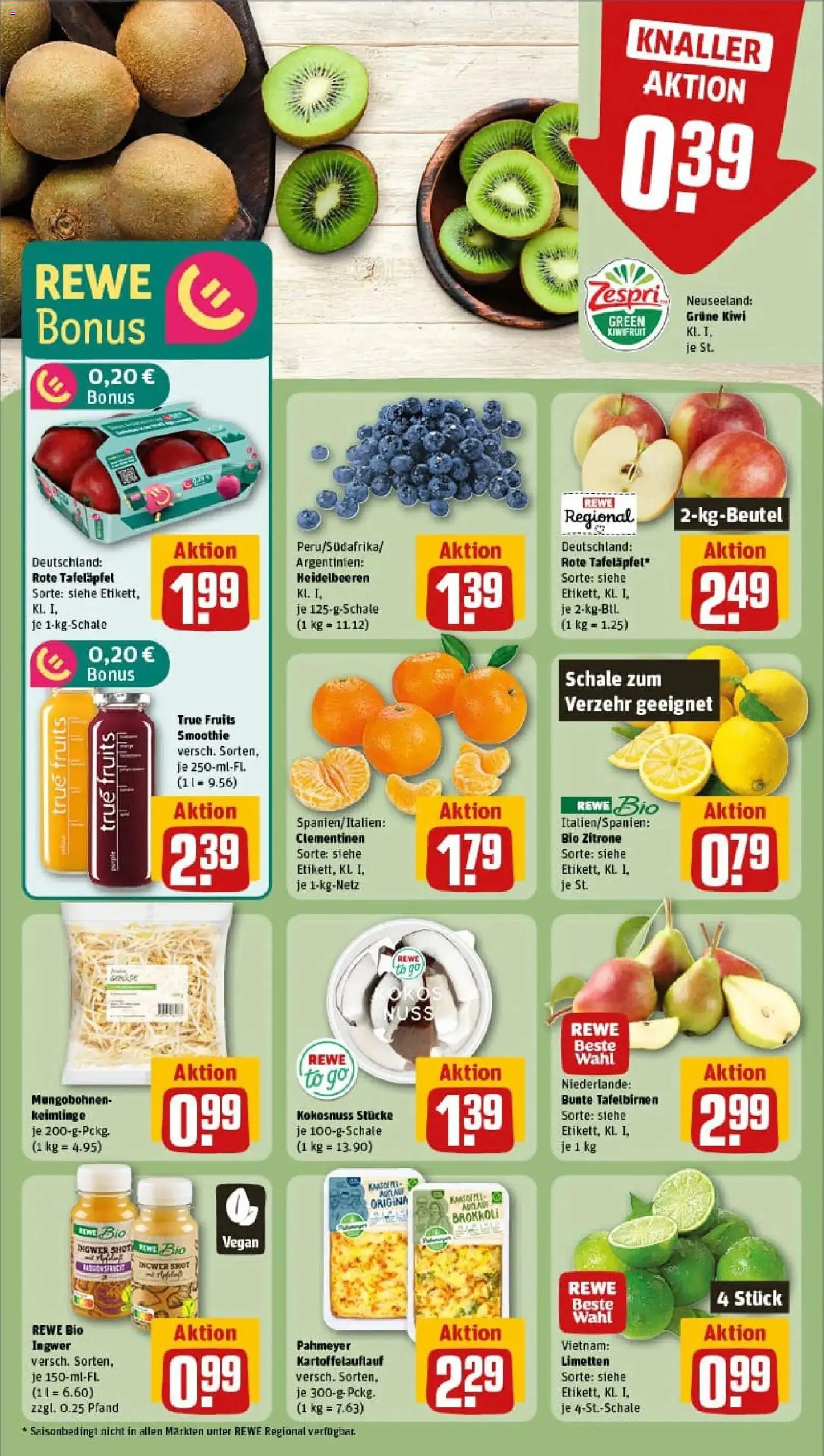 Rewe prospekt Berlin / Mitte	 – gültig ab 02.11.2025 | Seite: 6 | Produkte: Apple, Heidelbeeren, Brokkoli, Zitrone