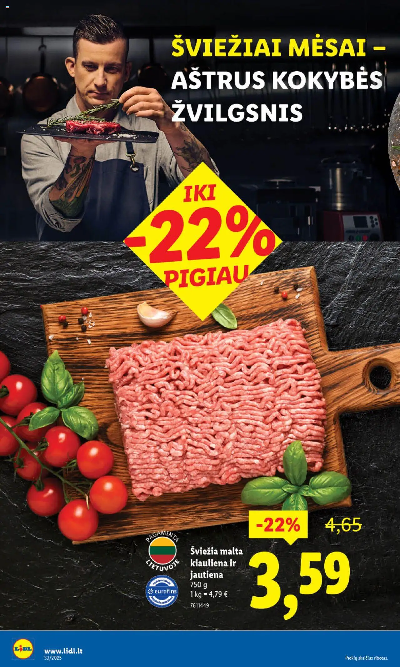 LIDL - Leidinys│galioja nuo 11.08.2025 | Puslapis: 10 | Prekių: Kiauliena, Jautiena