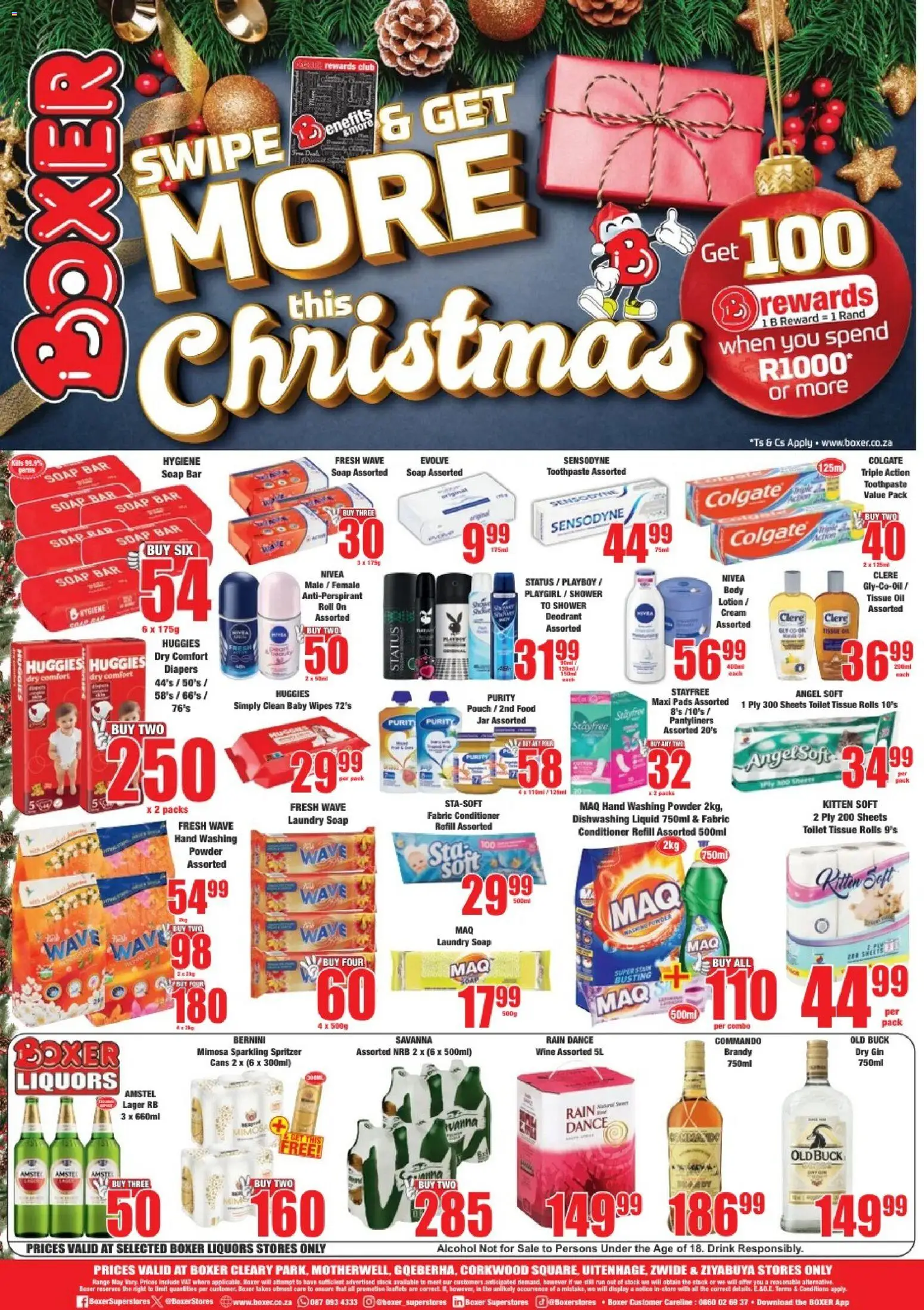 New Boxer catalogue – valid from 17.12.2025 | Page: 8 | Products: Pads, Soap, Antiperspirant, Washing powder