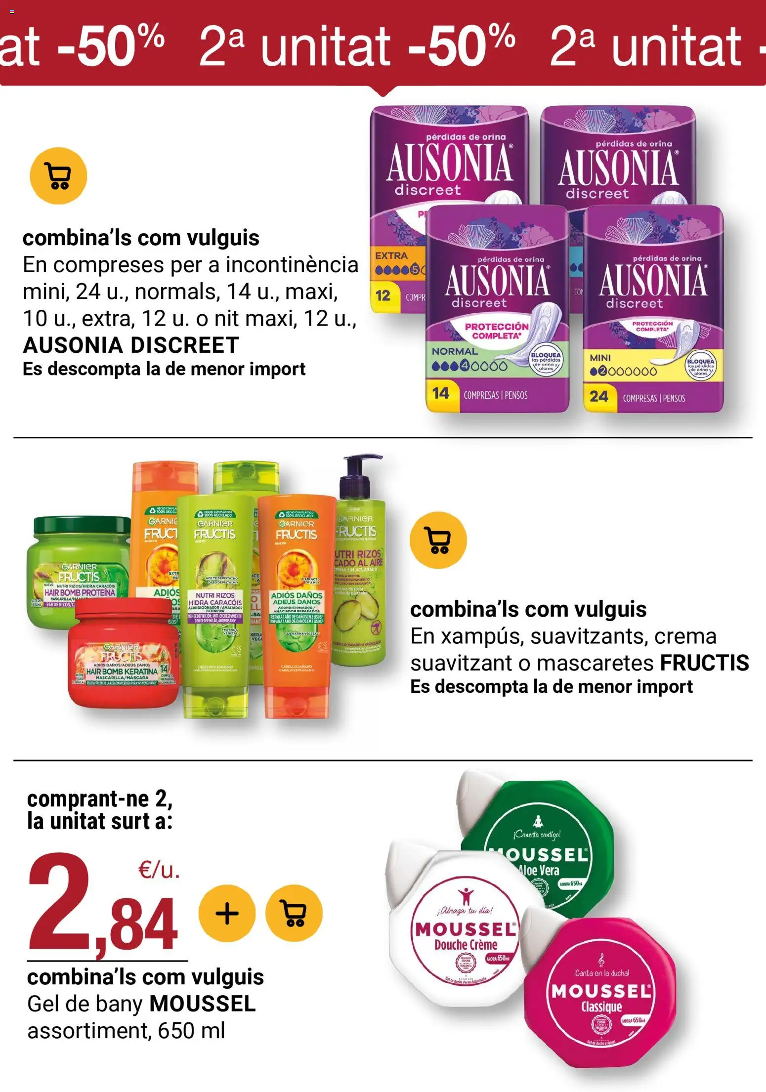 Bonpreu folleto │ válido desde el 03.03.2026 | Página: 34 | Productos: Acondicionador, Crema, Γλυφιτζούρι