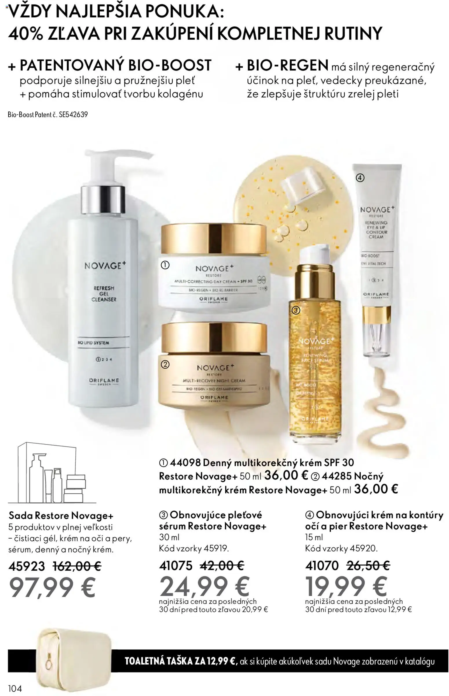 Nové Oriflame akcie – leták je platný od 03.12.2025 | Strana: 104 | Produkty: Krém, Taška