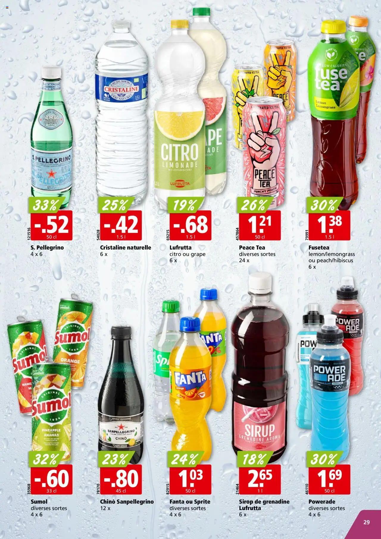 Aligro Aktionen Chavannes, Matran, Genève, Sion – gültig ab 15.09.2025 | Seite: 29 | Produkte: Fanta, Limonade, Sirup, Ananas
