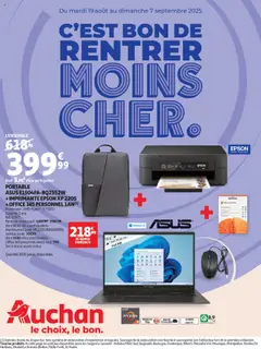 Auchan - Prévisualisation de Auchan Rentrée des classes : c'est bon de rentrer moins cher valide à partir de 19.08.2025