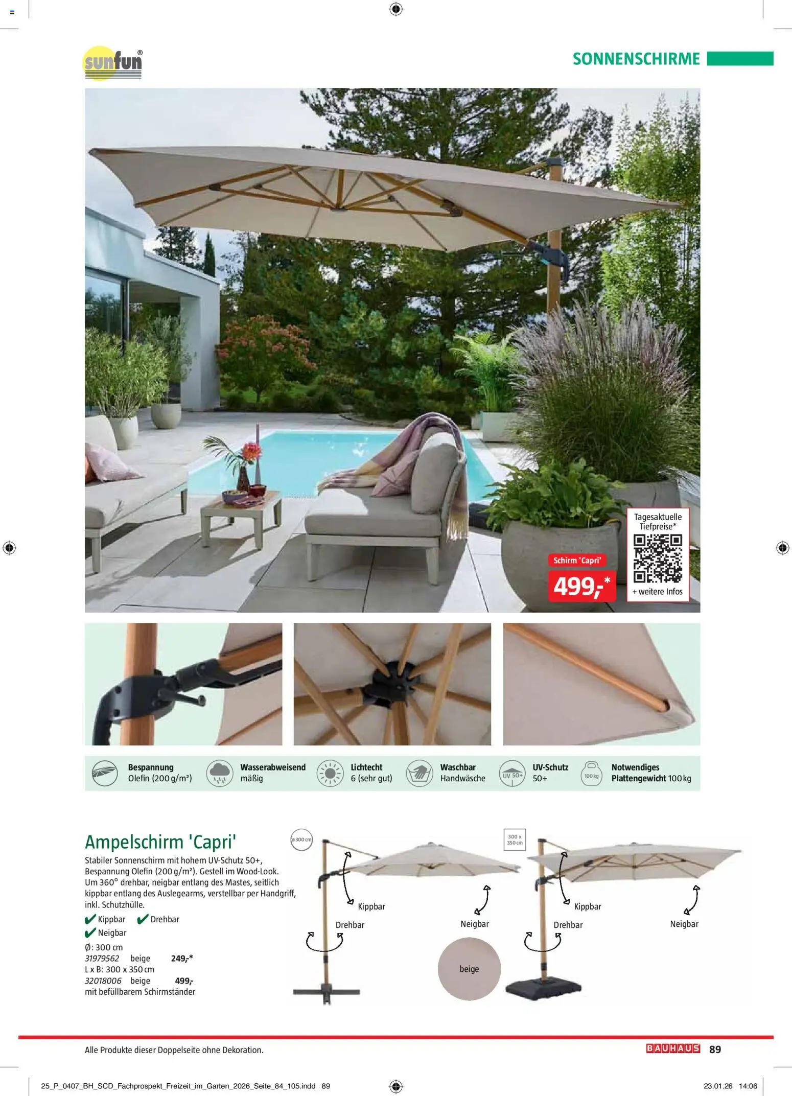 Bauhaus Freizeit im Garten gültig ab 01.05.2026 | Seite: 89