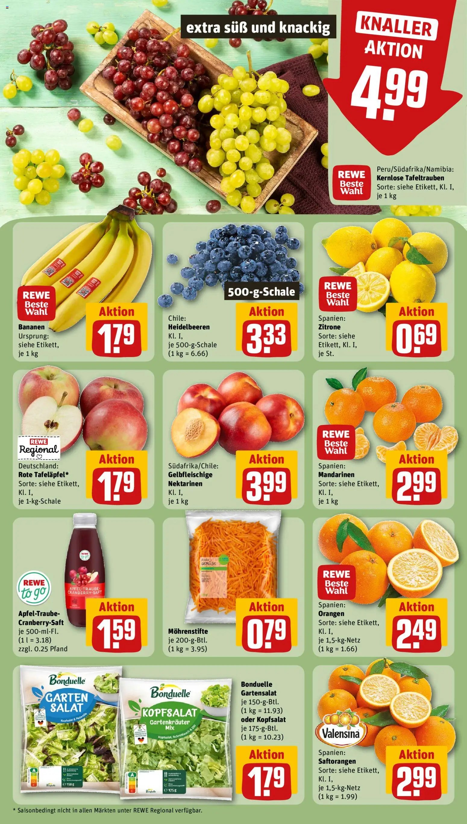 Rewe ihr Kaufpark Prospekt 	 – gültig ab 02.02.2026 | Seite: 6 | Produkte: Bananen, Mandarinen, Orangen, Heidelbeeren