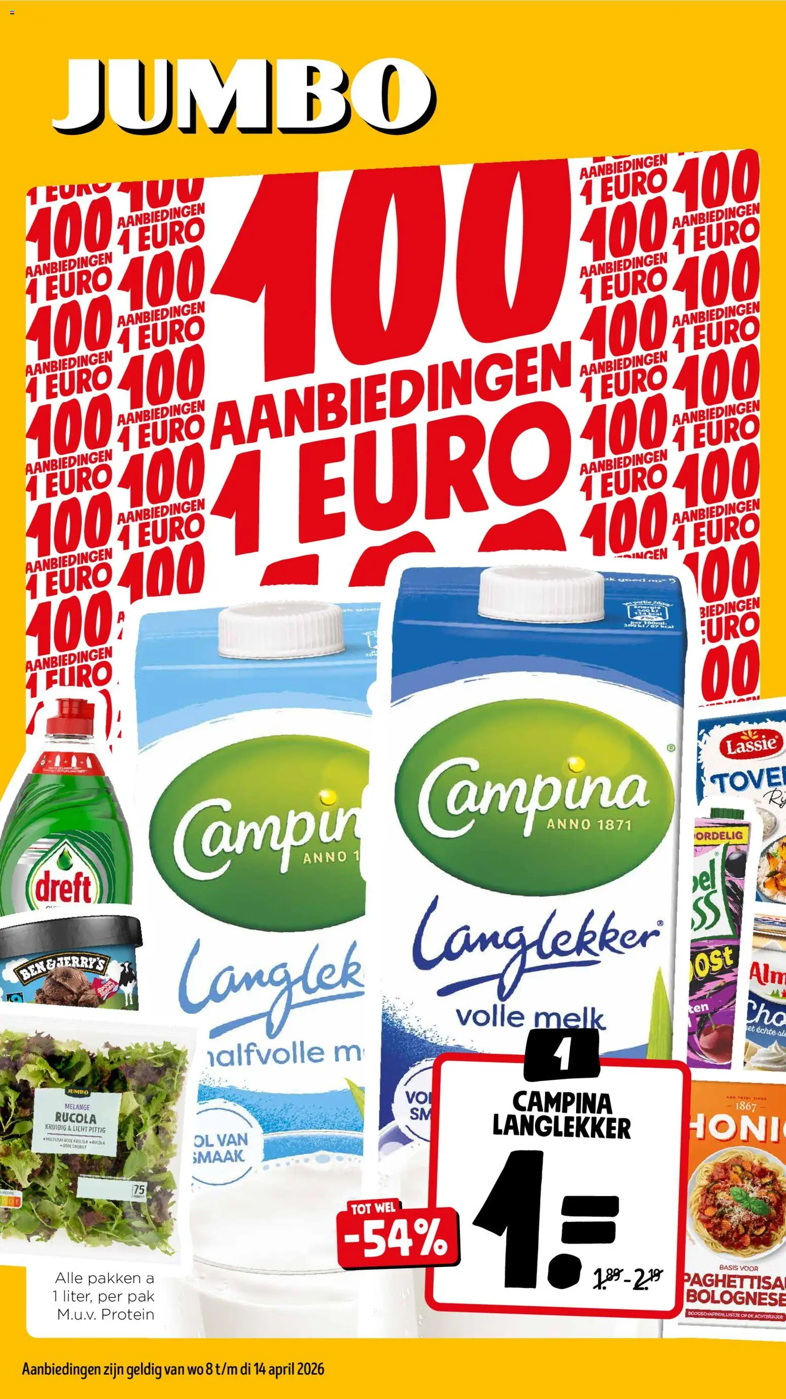 {H1} | Pagina: 1 | Producten: Melk, Rucola, Volle melk, Tafel