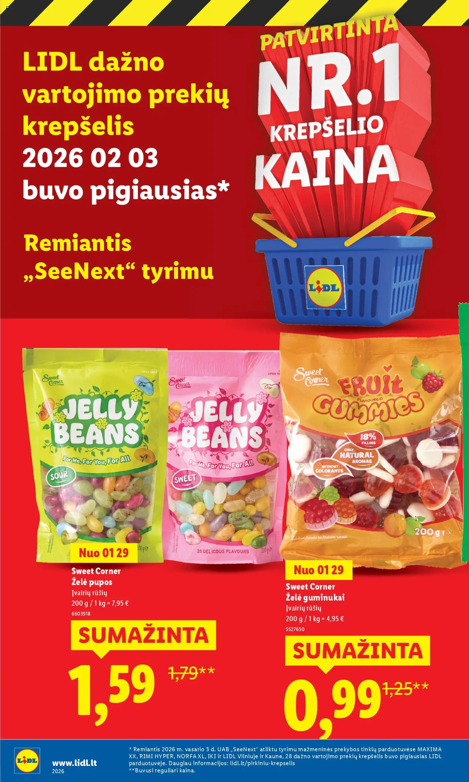 LIDL akcijos nuo 18.02.2026 | Puslapis: 6 | Prekių: Krepšelis, Guminukai