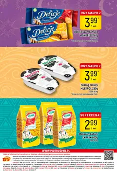 Pogląd oferty "Piotruś Pan Gazetka" - ważna od 12.02.2026 | Strona: 28 | Produkty: Mak, Delikatesy, Makaron, Twaróg