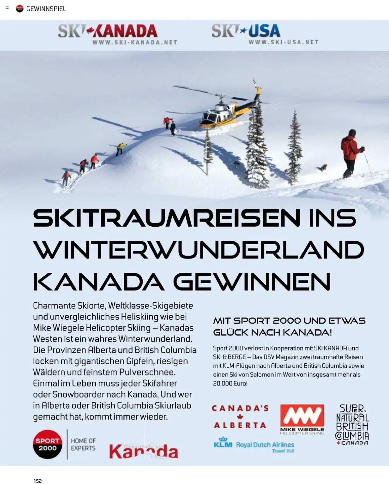 Sport2000 Prospekt Home of Schnee erleben – gültig ab 23.09.2025 | Seite: 152 | Produkte: Ski