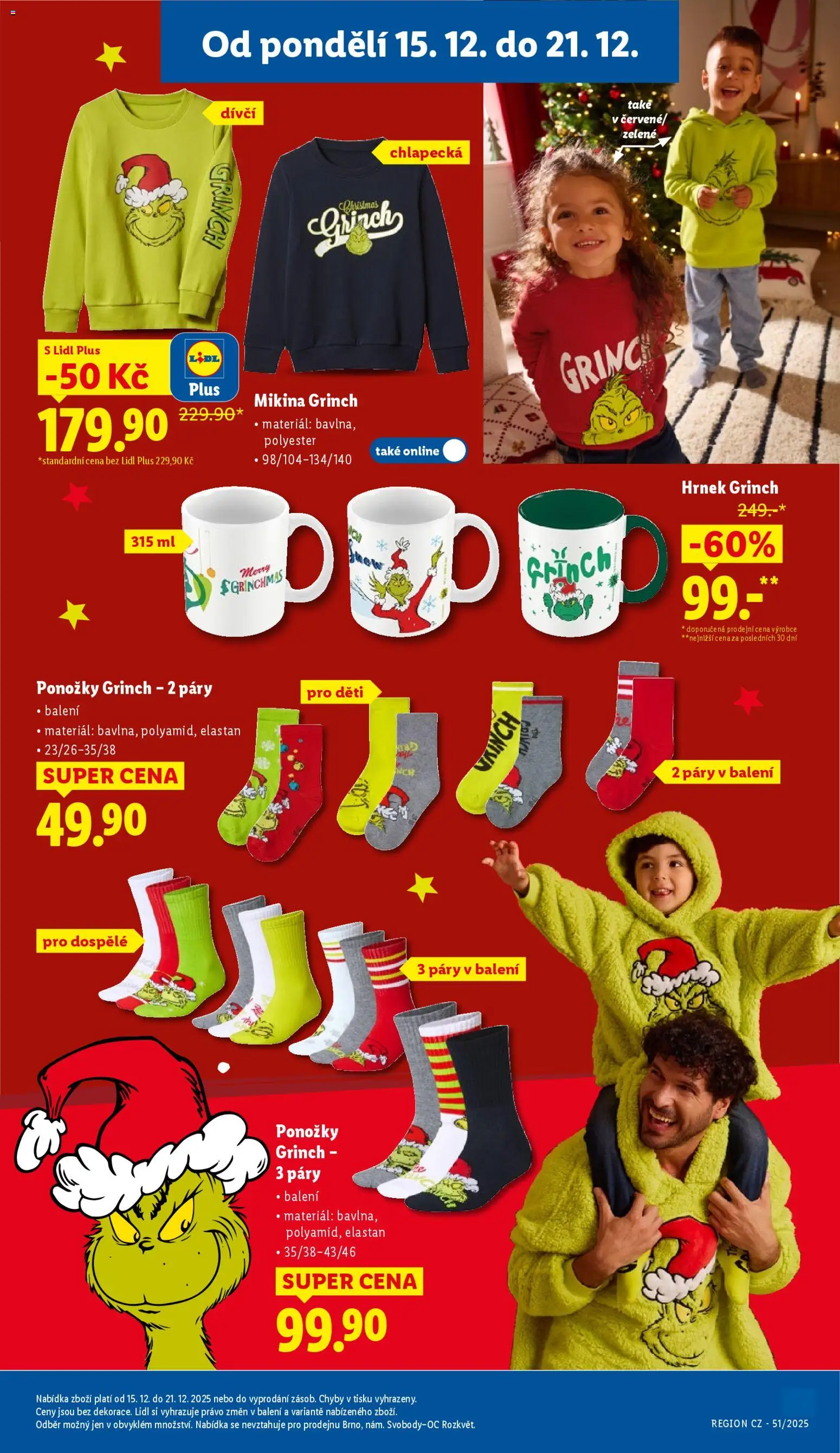 Lidl leták od 15.12.2025 | Strana: 39 | Produkty: Mikina, Ponožky, Hrnek