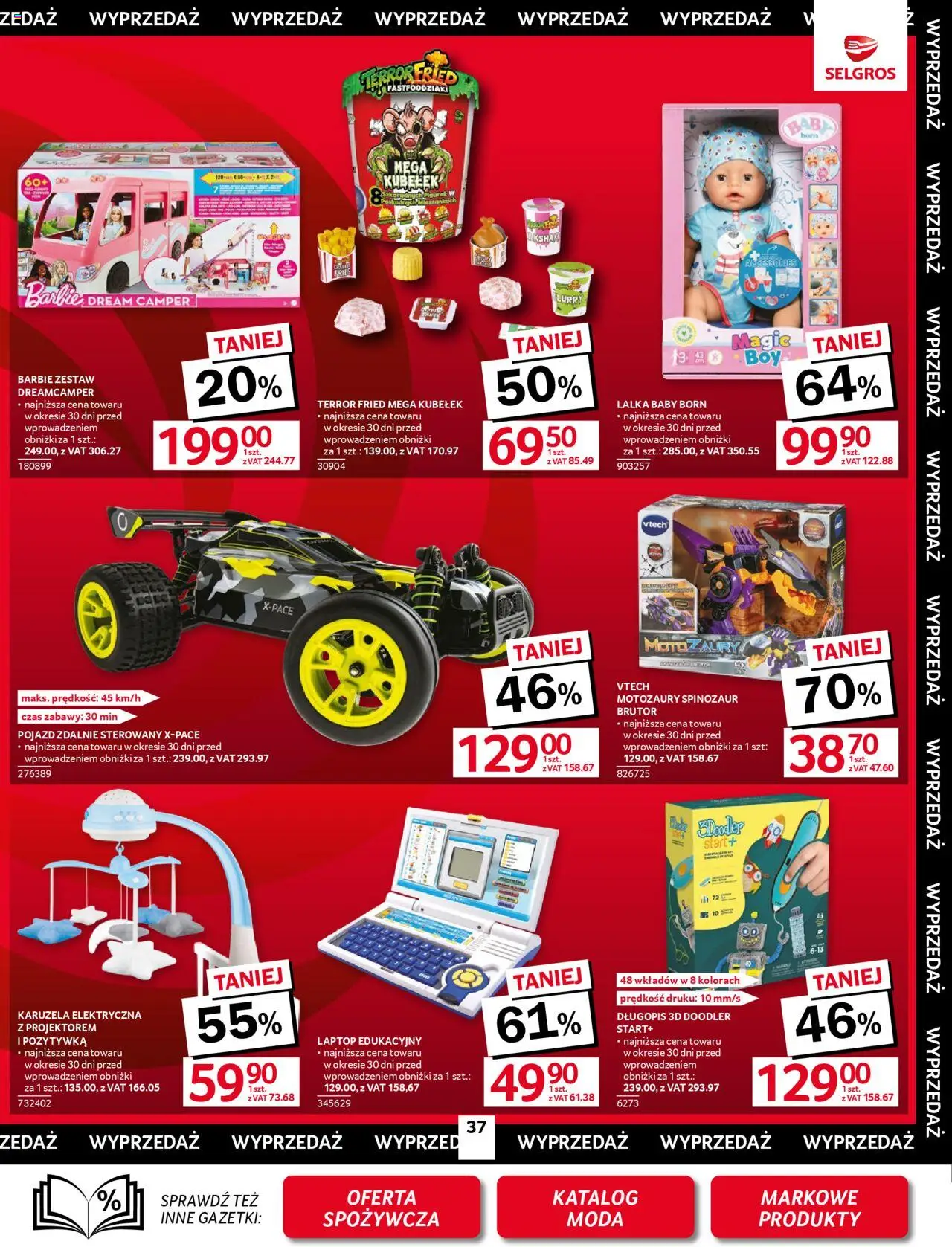Selgros cash&carry Gazetka - Oferta przemysłowa od 23.10.2025 | Strona: 39 | Produkty: Laptop, Lalka, Barbie