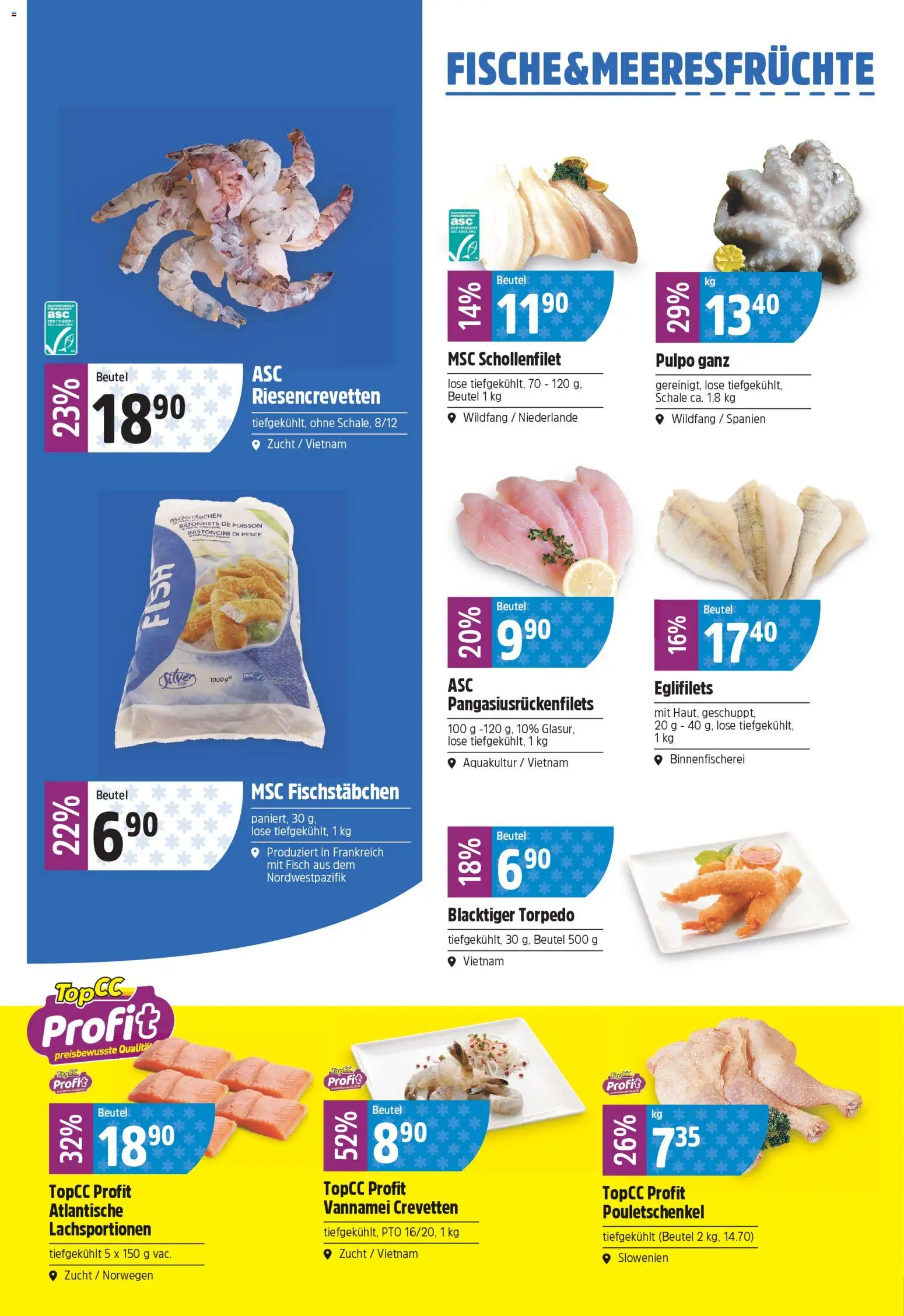 TopCC aktionen – gültig ab 06.04.2026 | Seite: 8 | Produkte: Fisch, Top