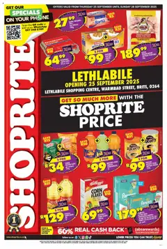 Shoprite specials catalogue – valid from 25.09.2025