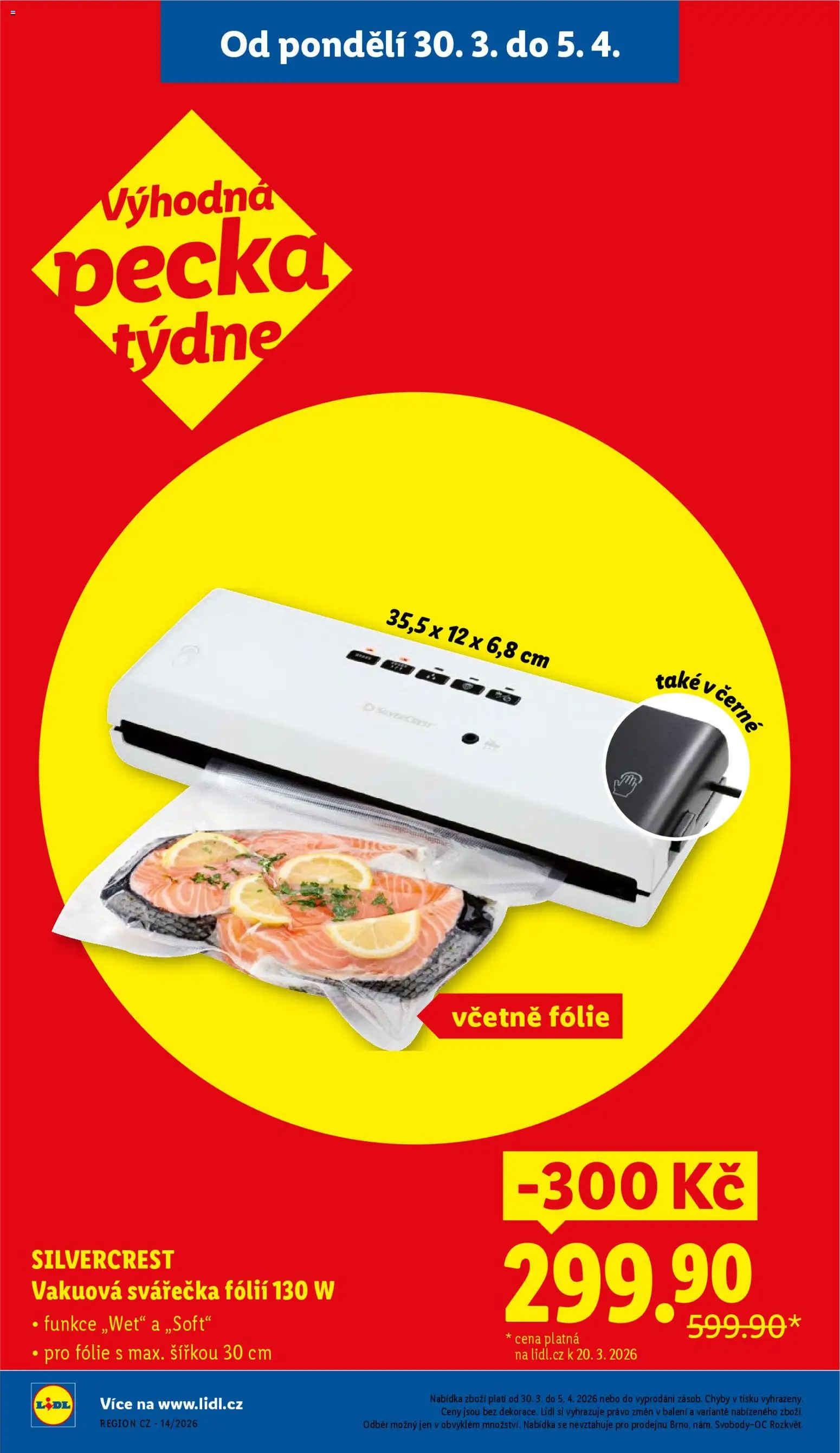 Lidl leták od 30.03.2026 | Strana: 6 | Produkty: Fólie, Svářečka, Vakuová svářečka fólií, Vakuová svářečka