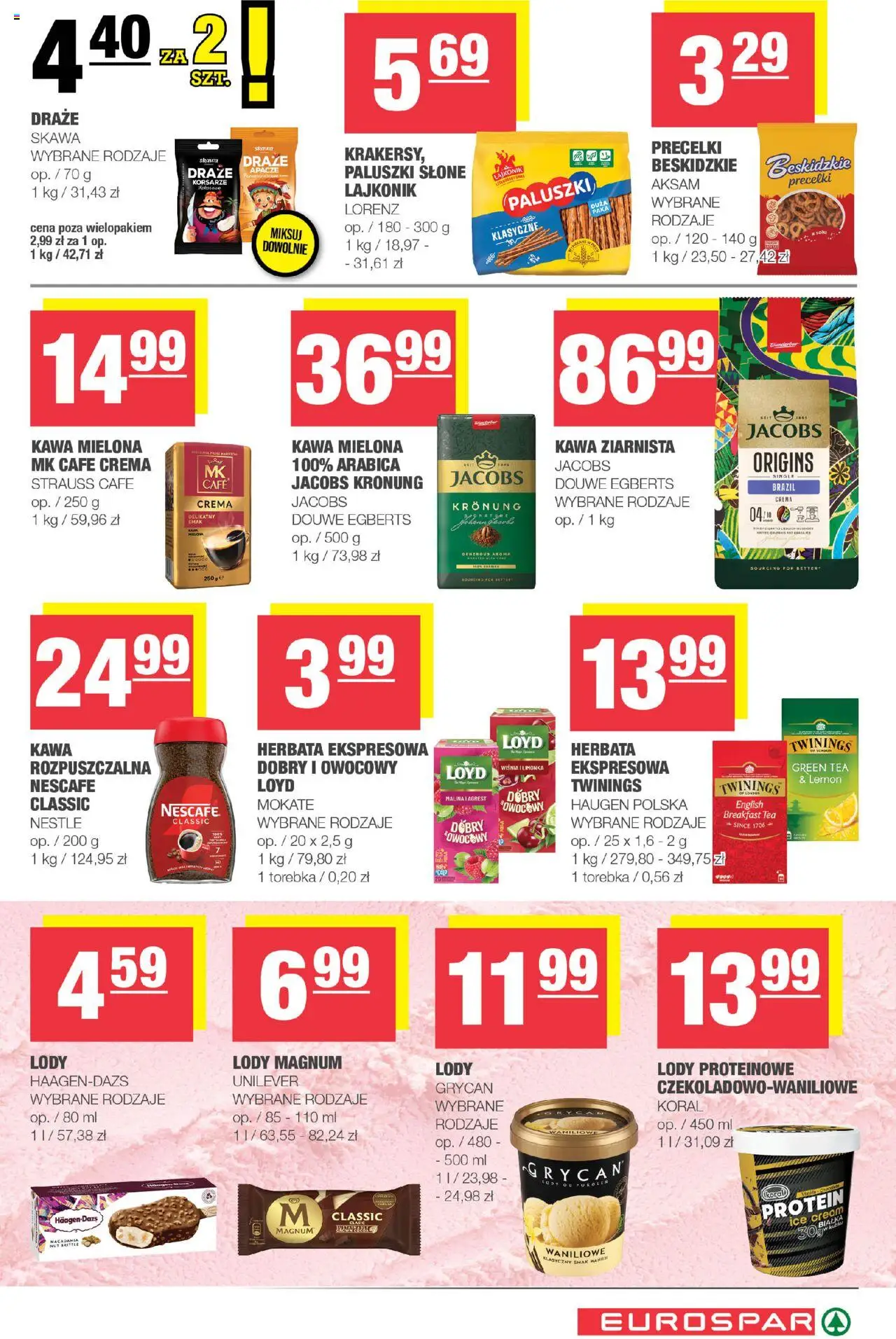 Spar Gazetka - Eurospar od 10.09.2025 | Strona: 13 | Produkty: Limonka, Malina, Herbata, Lody Magnum