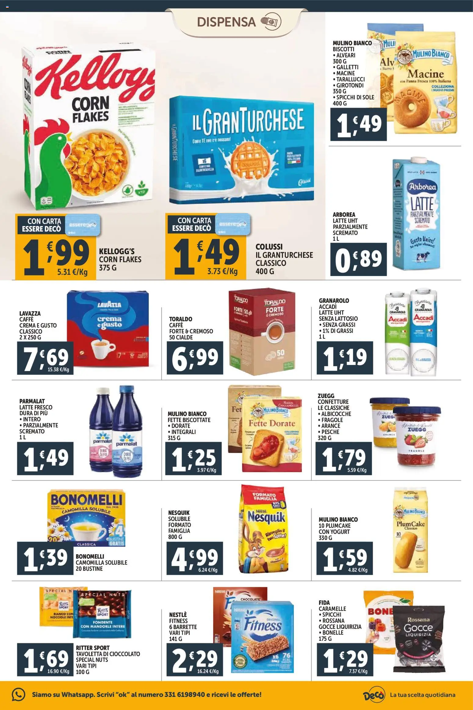 Volantino Decò del 23.02.2026 | Pagina: 7 | Prodotti: Crema, Yogurt, Cioccolato, Fette biscottate