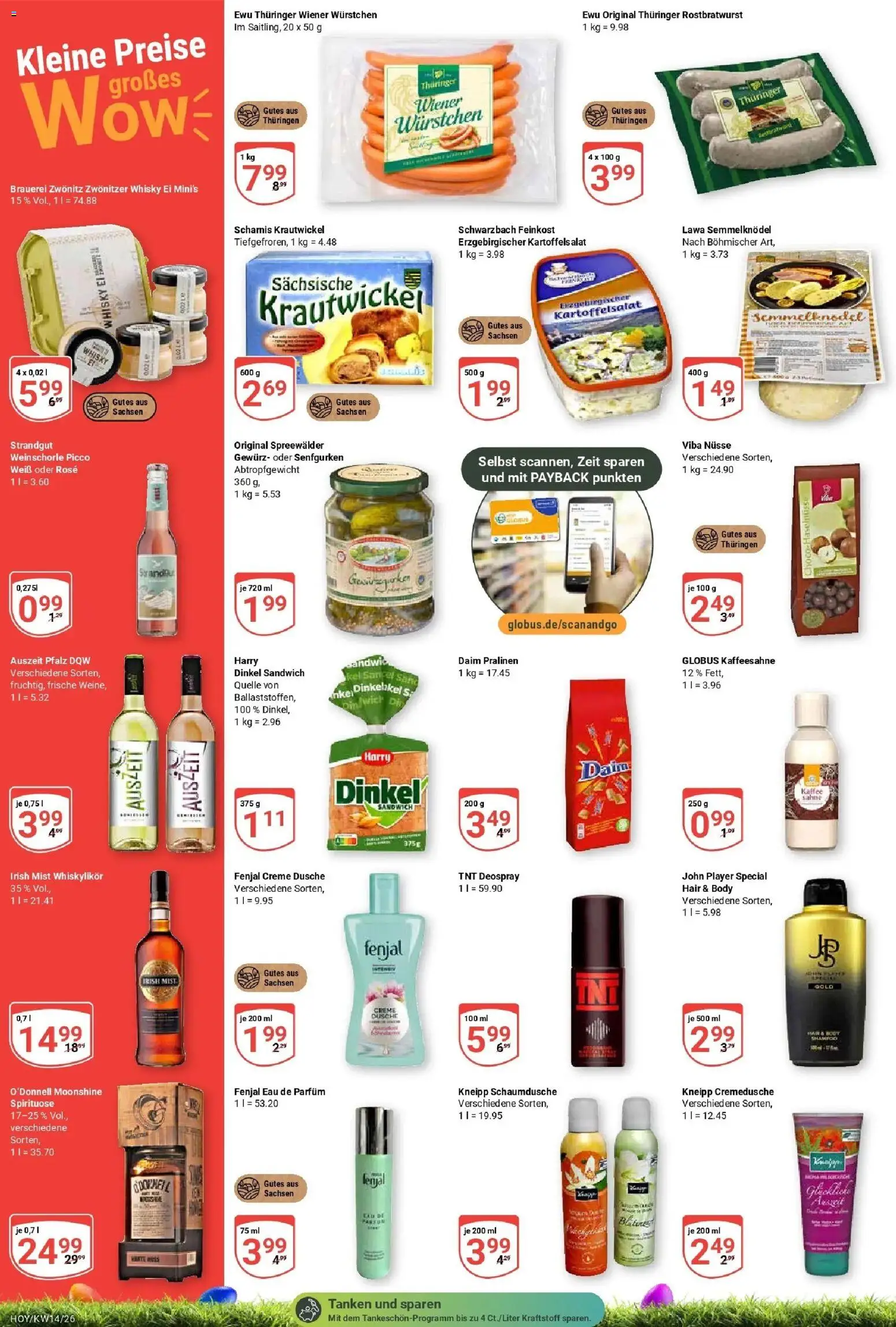 Globus prospekt Hoyerswerda	 – gültig ab 30.03.2026 | Seite: 31 | Produkte: Wiener wurstchen, Creme, Nüsse, Sahne