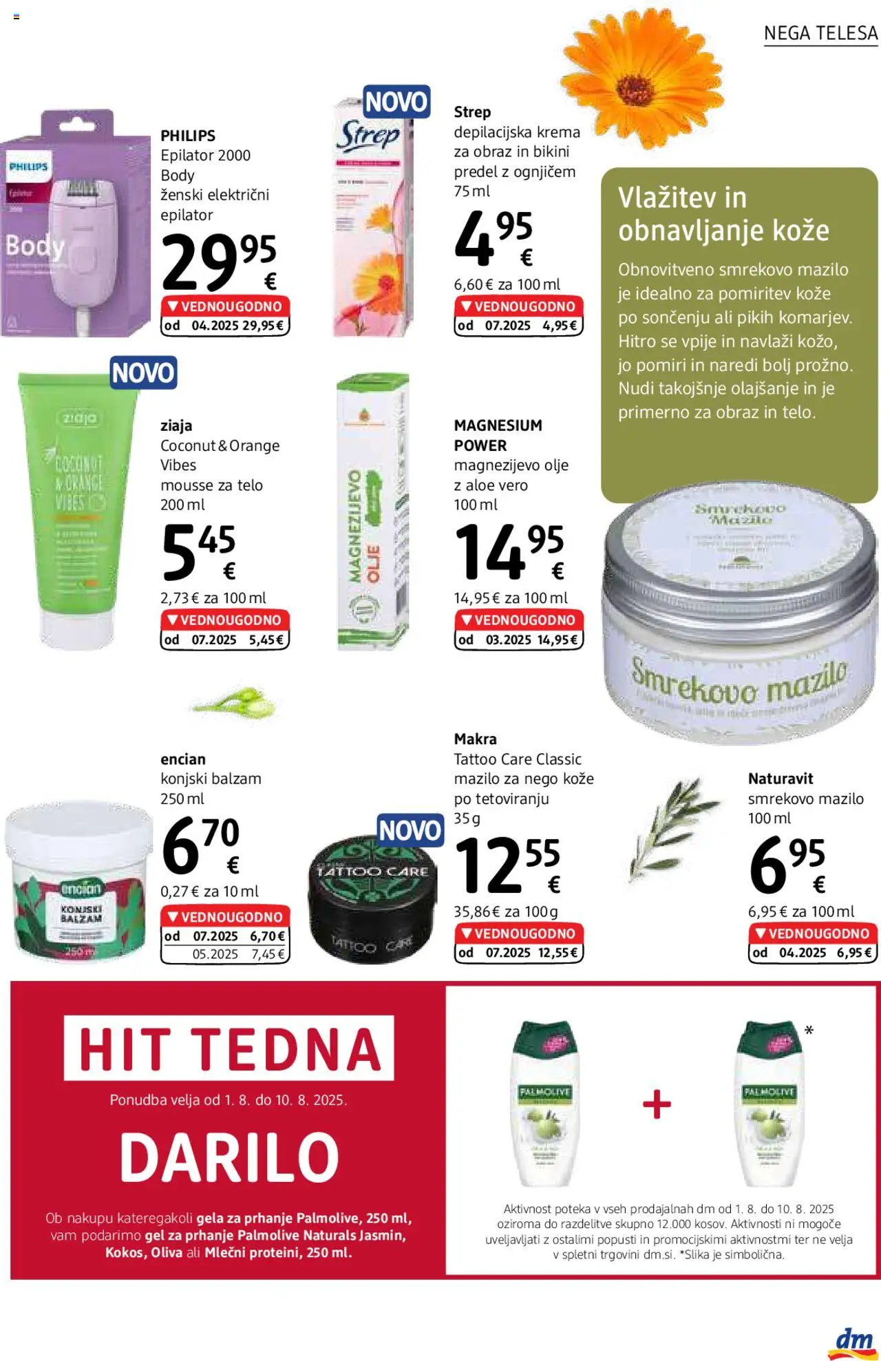 DM Drogerie Markt katalog │ velja od 01.08.2025 | Stran: 15 | Izdelki: Gel za prhanje, Krema, Olje