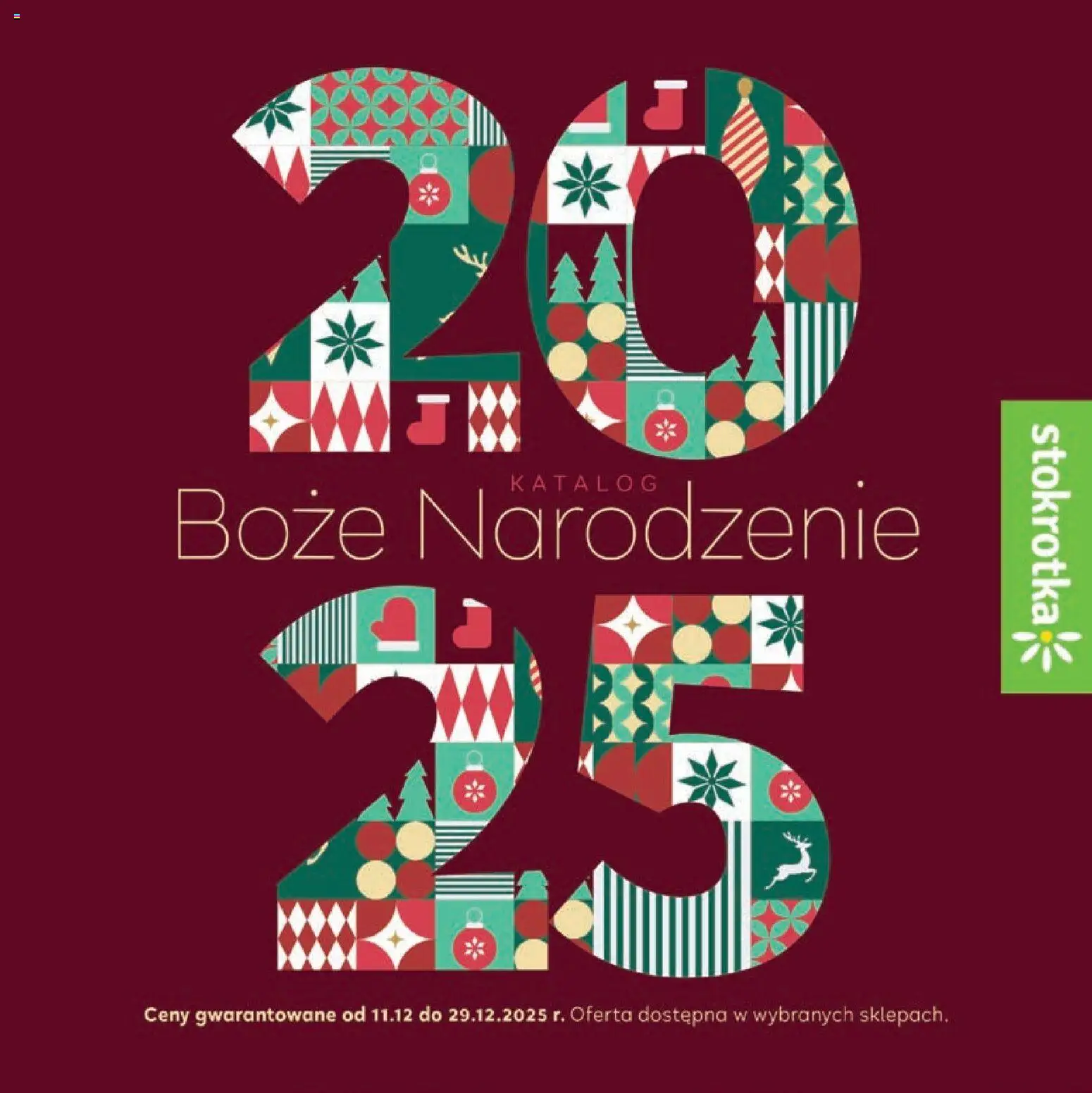 Stokrotka Gazetka - Boże Narodzenie od 11.12.2025 | Strona: 1 | Produkty: Stokrotka