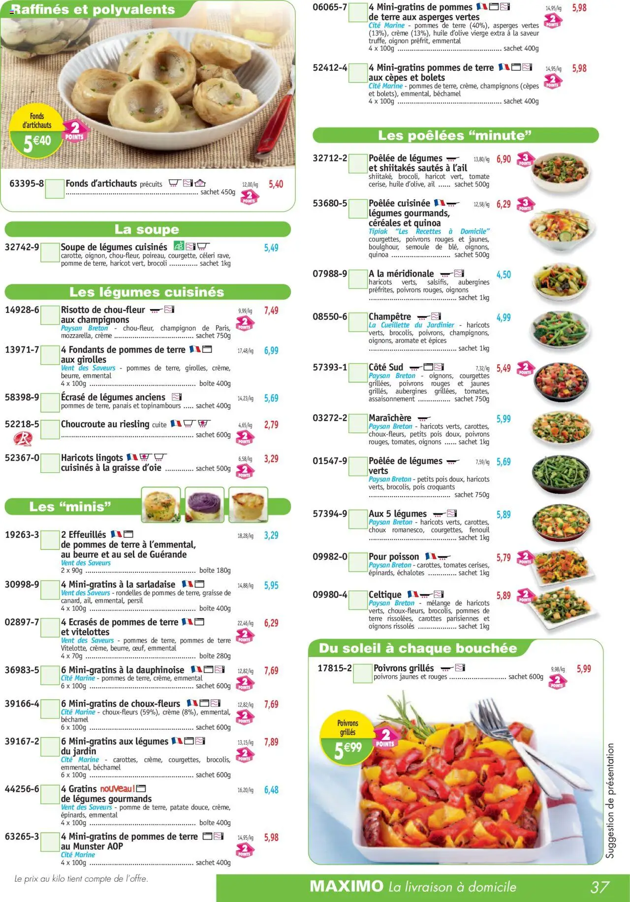 {H1} | Page: 37 | Produits: Ail, Sel, Quinoa, Oignons