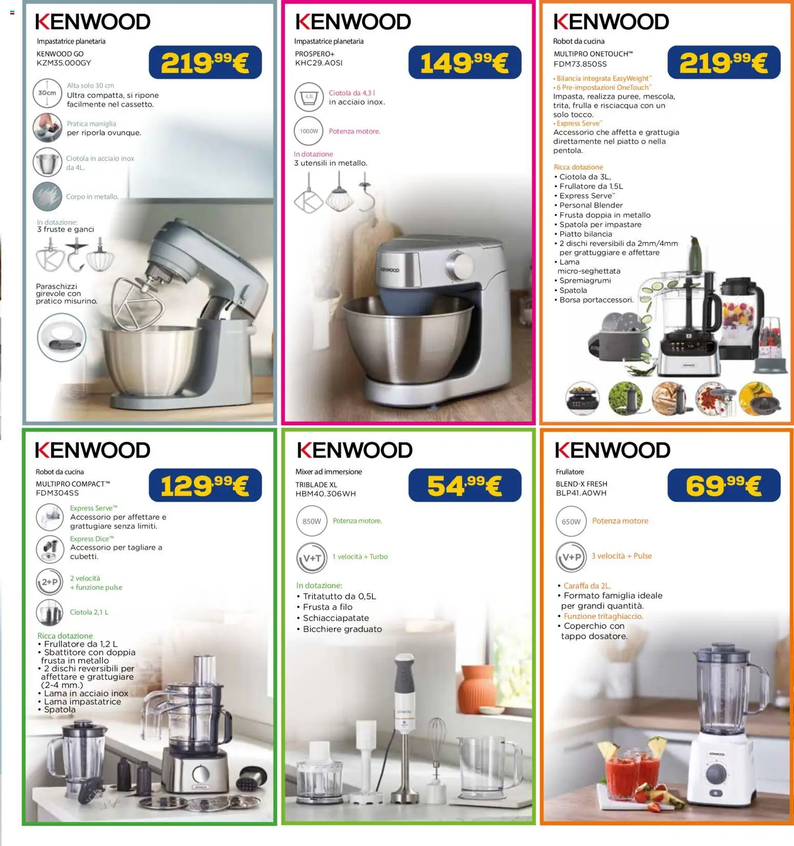 Volantino Euronics del 23.04.2026 | Pagina: 34 | Prodotti: Sbattitore, Bilancia, Spremiagrumi, Grattugiare