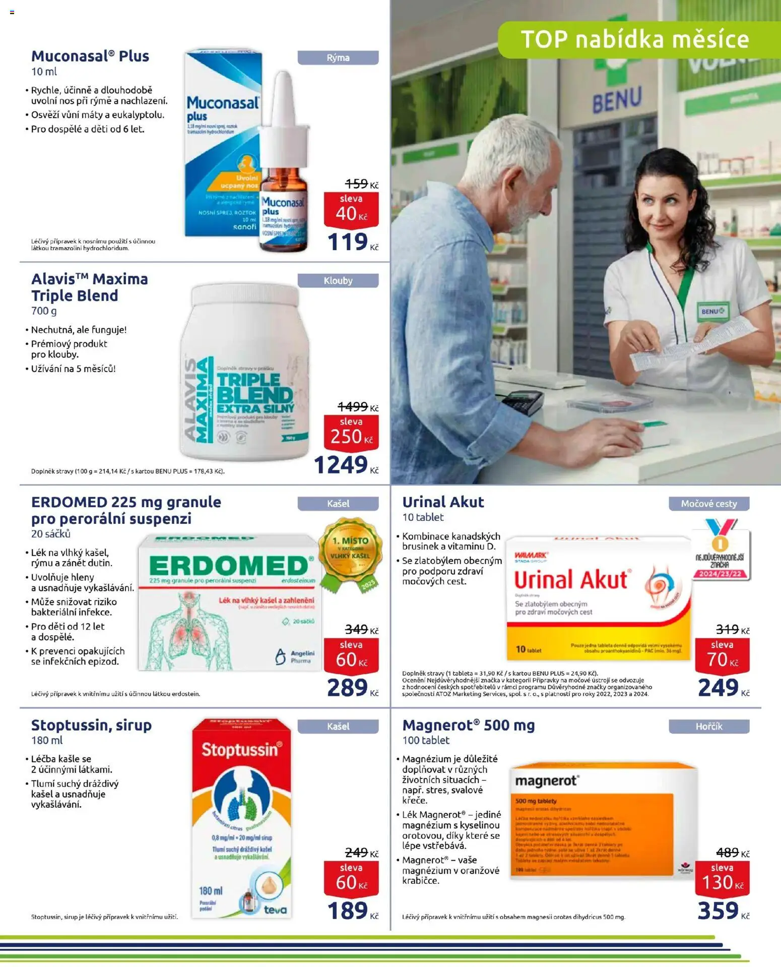 Benu leták od 01.11.2025 | Strana: 3 | Produkty: Hořčík, Granule, Tablet, Sirup